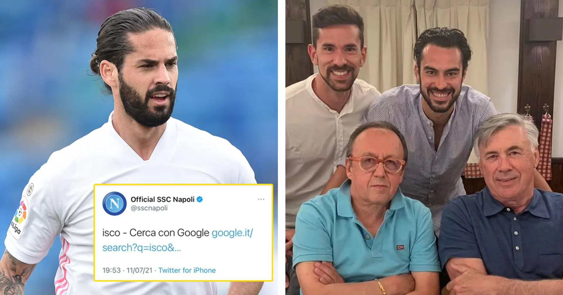Napoli tweet accidentellement sur Isco et 3 autres actus sous-radar au Real Madrid