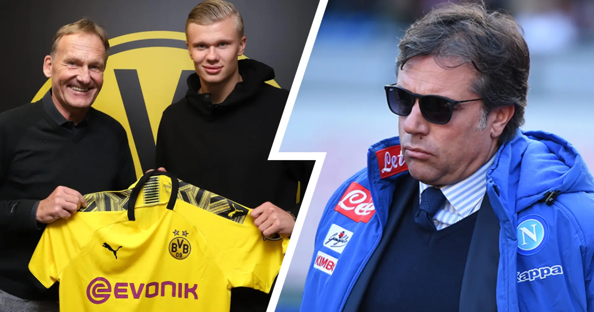 "Vertrag mit Salzburg war bereits abgeschlossen": Neapel-Boss ärgert sich über geplatzten Haaland-Wechsel 2019