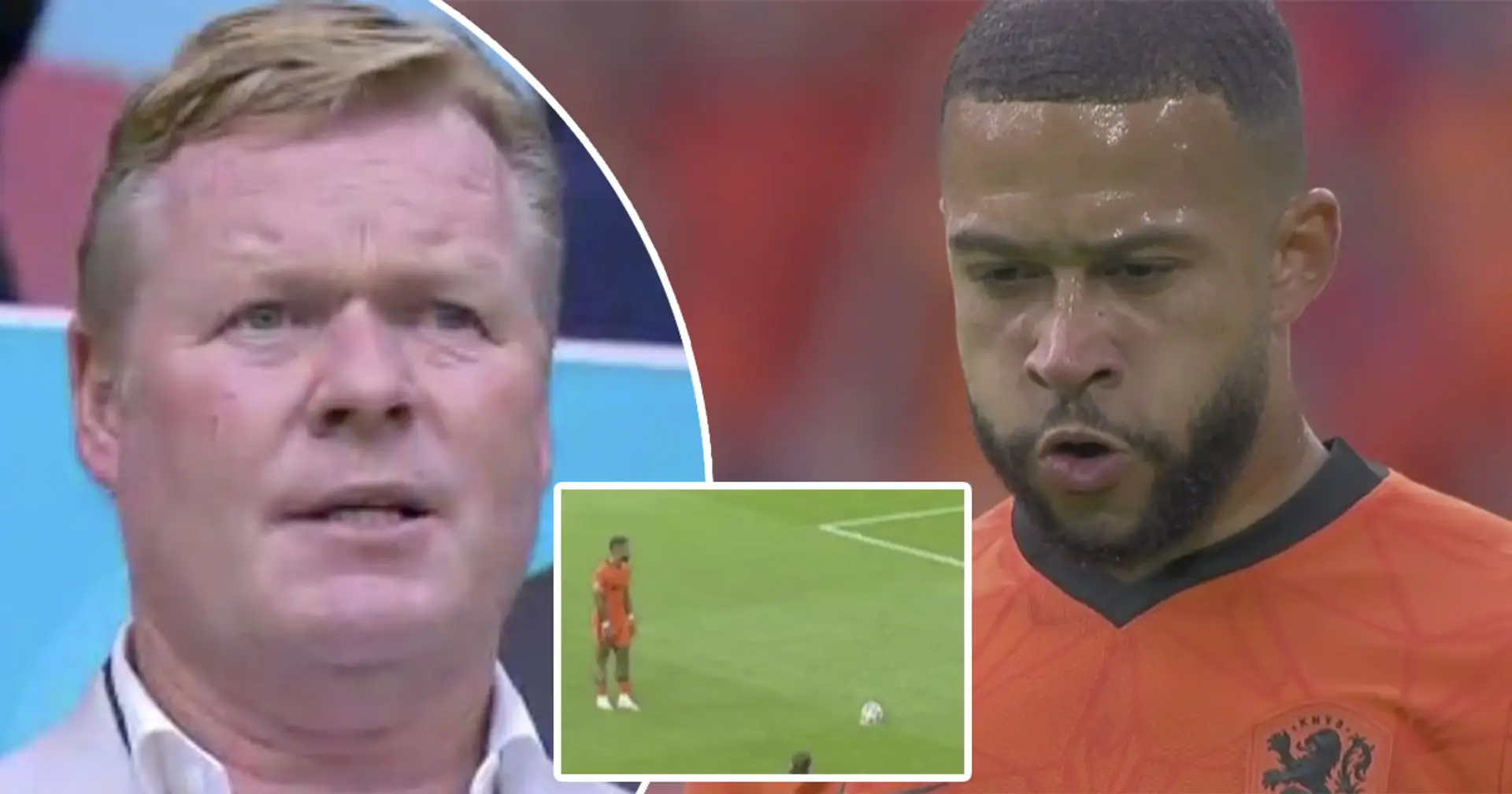 Depay cold-bloodedly converts penalty kick with Koeman in stands