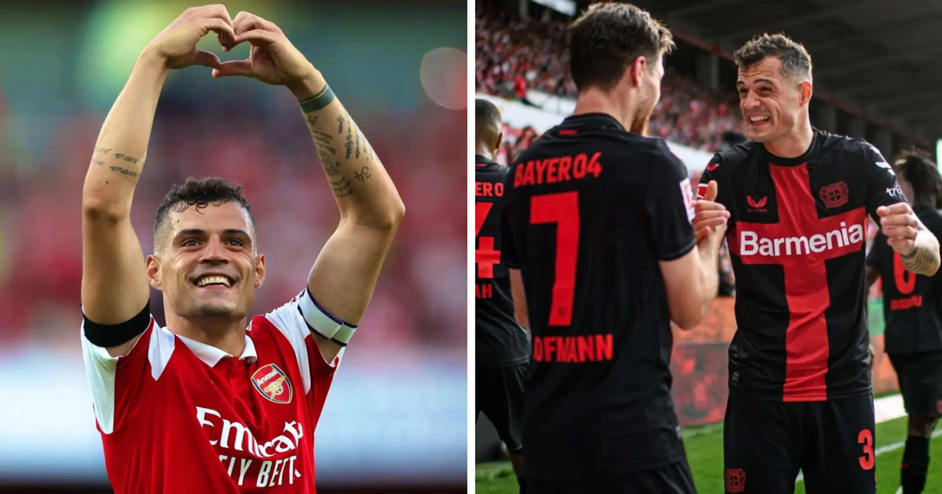 'Now go win the Bundesliga, you beautiful bastard': Arsenal fans share their love for Xhaka after Bayer win 