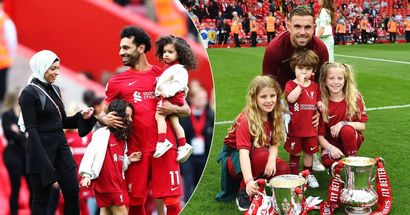 8 best images as Liverpool's players families join Reds at Anfield after Wolves win