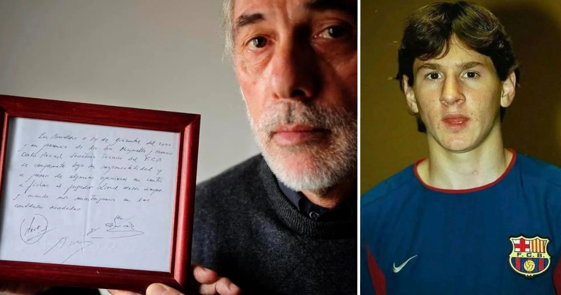 La servilleta utilizada en la firma del primer contrato de Messi con el Barça se vende por una cantidad increíble, el museo del Barça se lo pierde