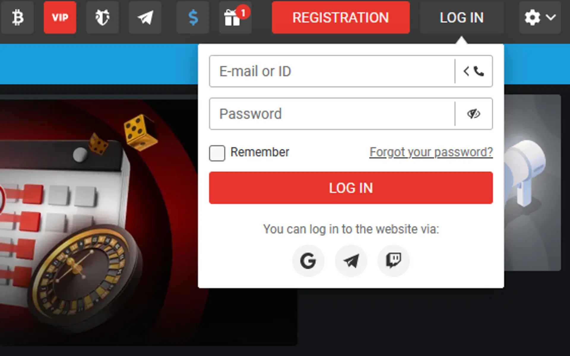 Megapari login