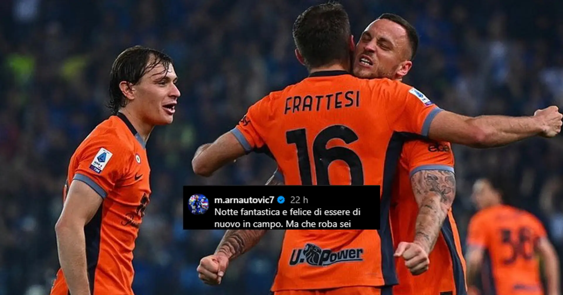 Frattesi segna all'ultimo contro l'Udinese, il ritrovato Arnautovic lo applaude sui social: "Ma che roba sei!"