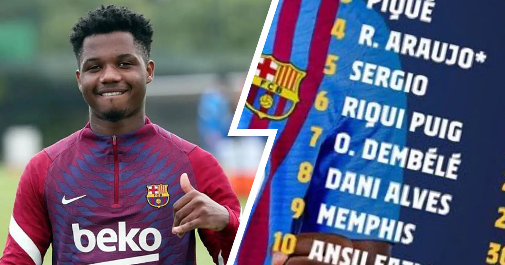 Fati, Araujo and Frenkie back: Barca's 24-man squad for Super Cup confirmed