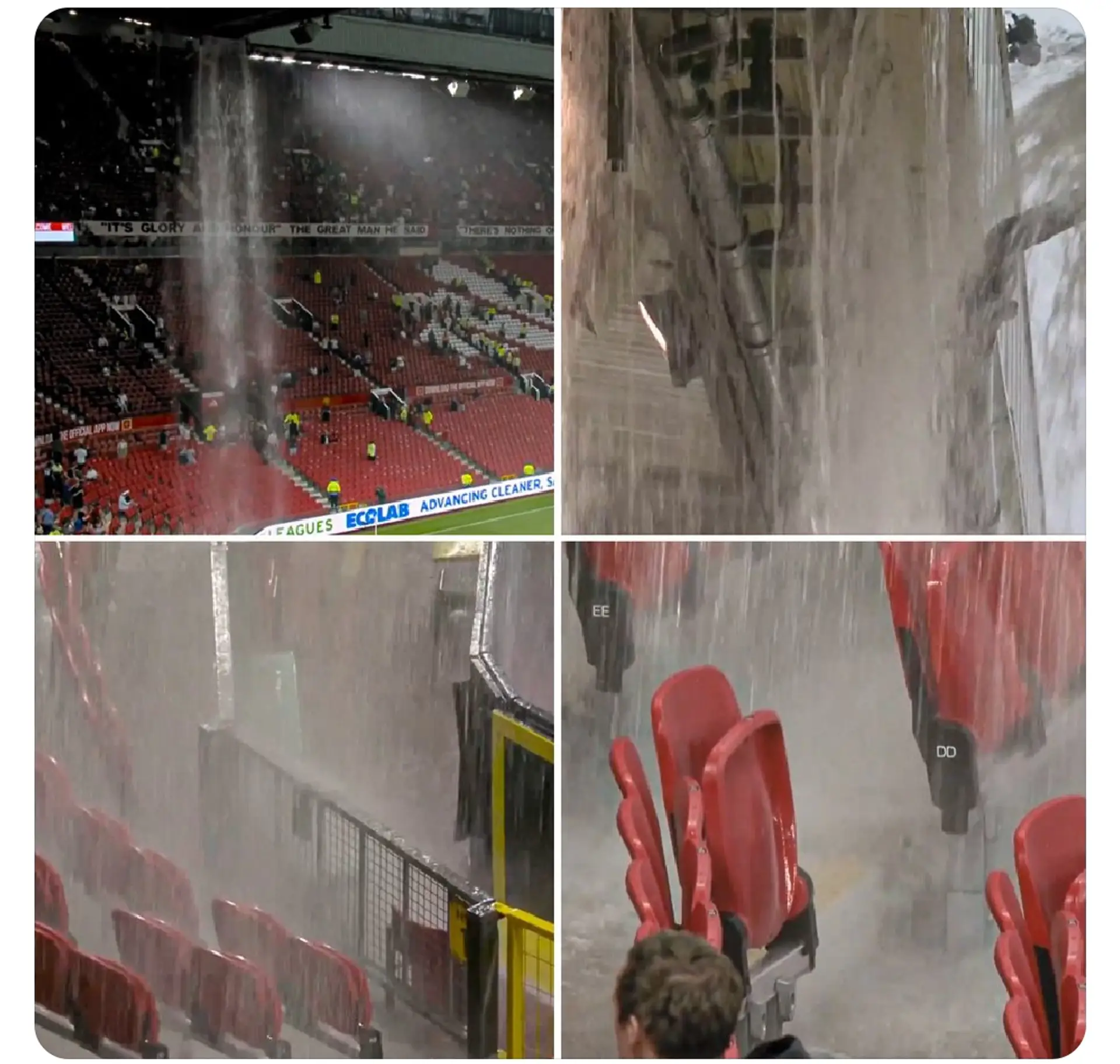 After all these if you still pay Glazers & Co under this waterfall... you are not smart #EmptyOldTrafford #GlazersOut