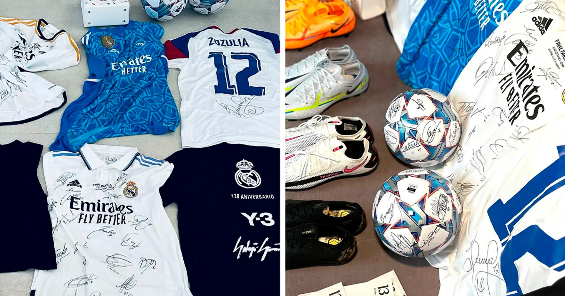 We give away 34 Real Madrid unique lots to help Ukraine! 
