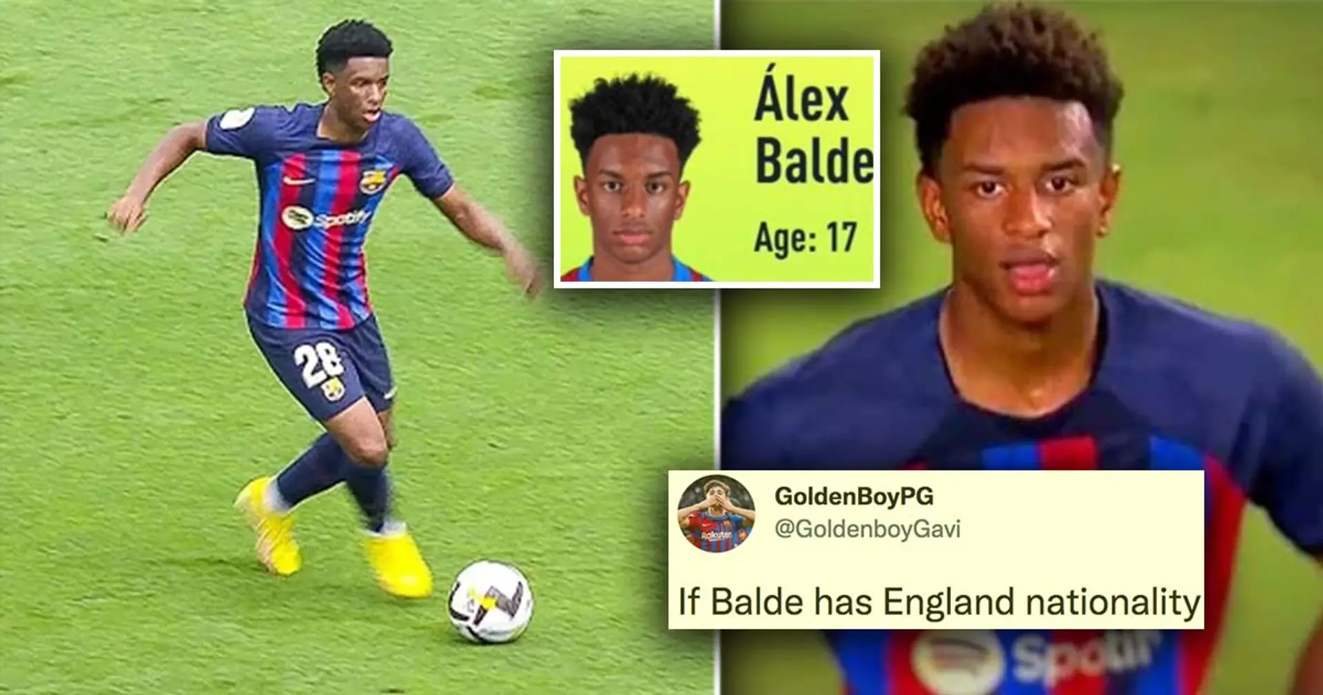 Alejandro Balde named 'Alex' on FIFA 23, fan makes a meme out of it