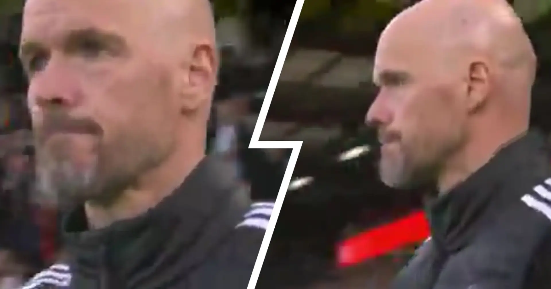 SPOTTED: Ten Hag's facial expression at full time against Bournemouth 