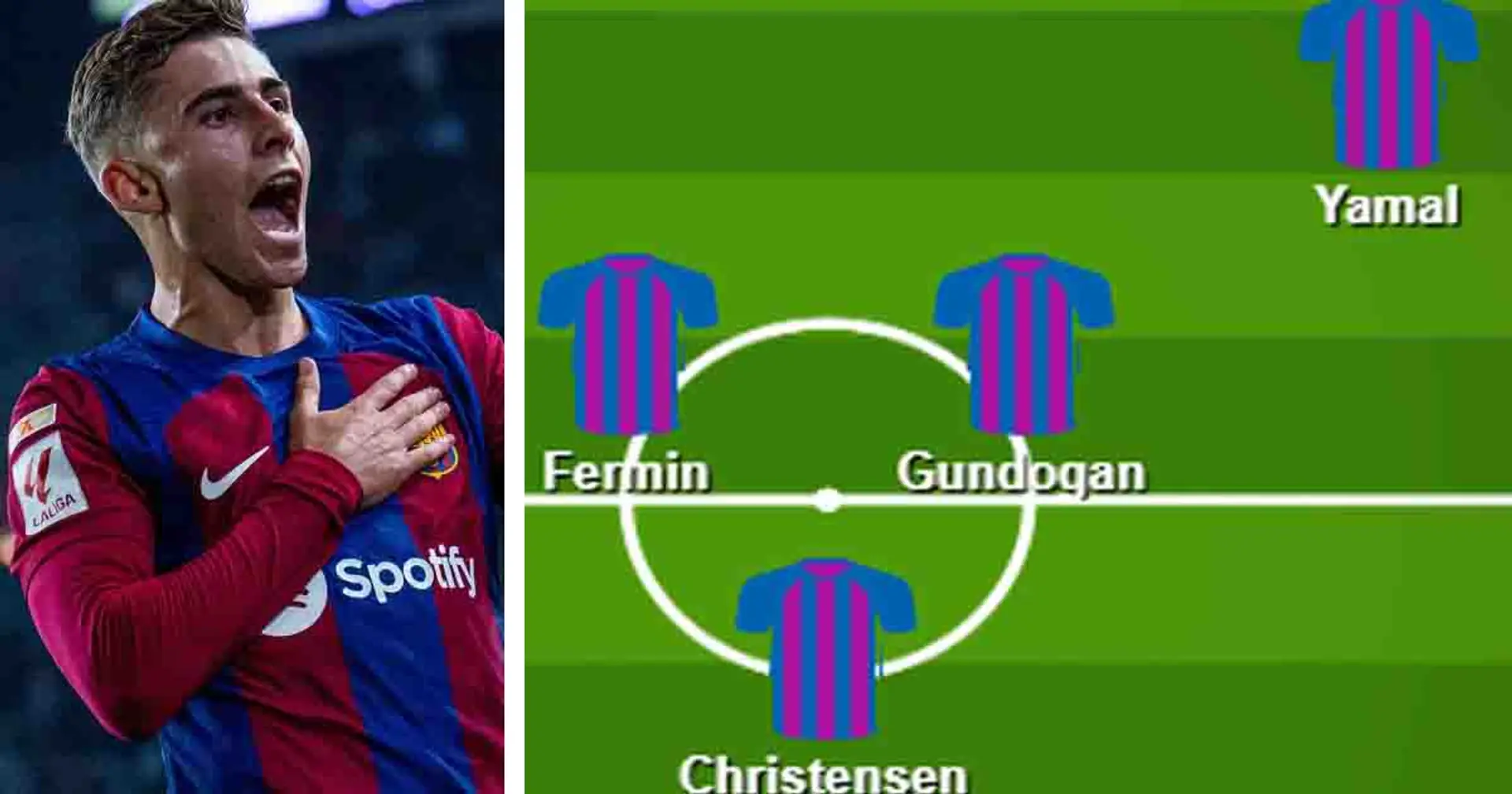 "Fermin recommence": les fans de Barcelone nomment le onze idéal pour le choc contre Gérone