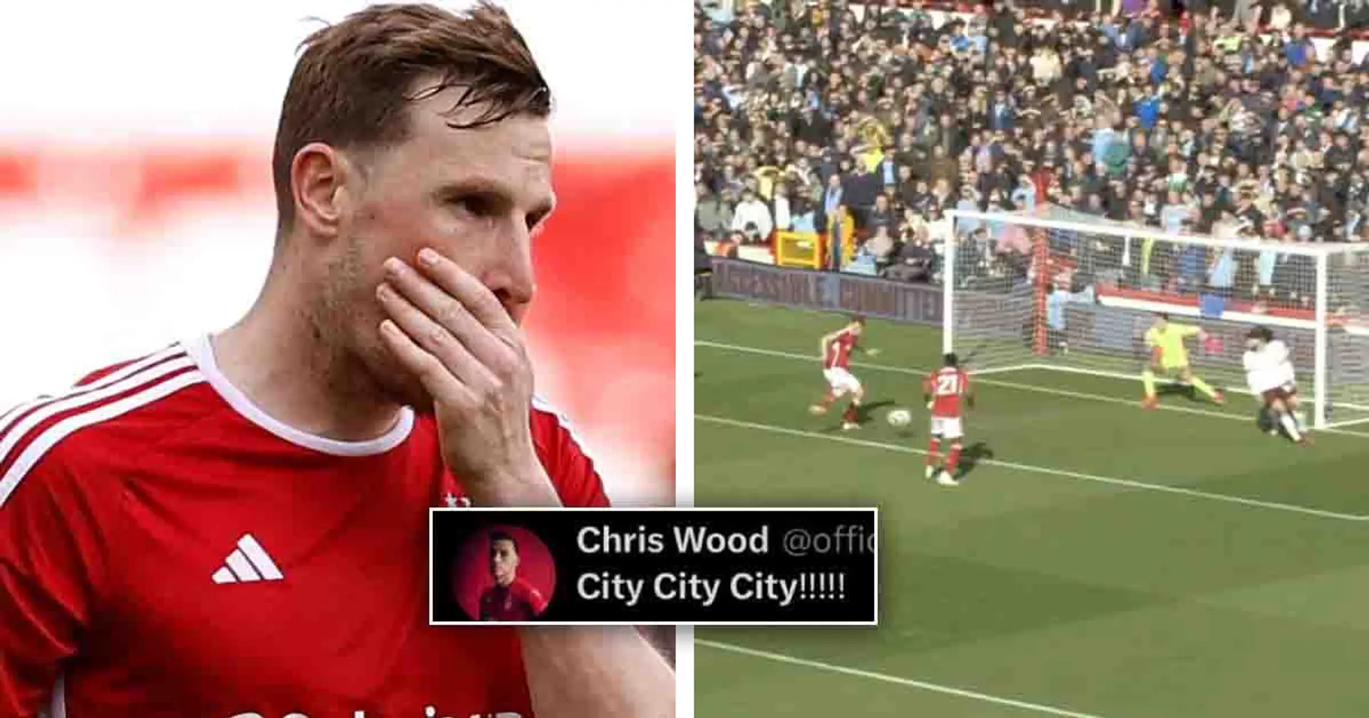 ‘Someone check his bank account’: Arsenal fans react as Chris Wood's pro-Man City tweets emerge after shocking misses