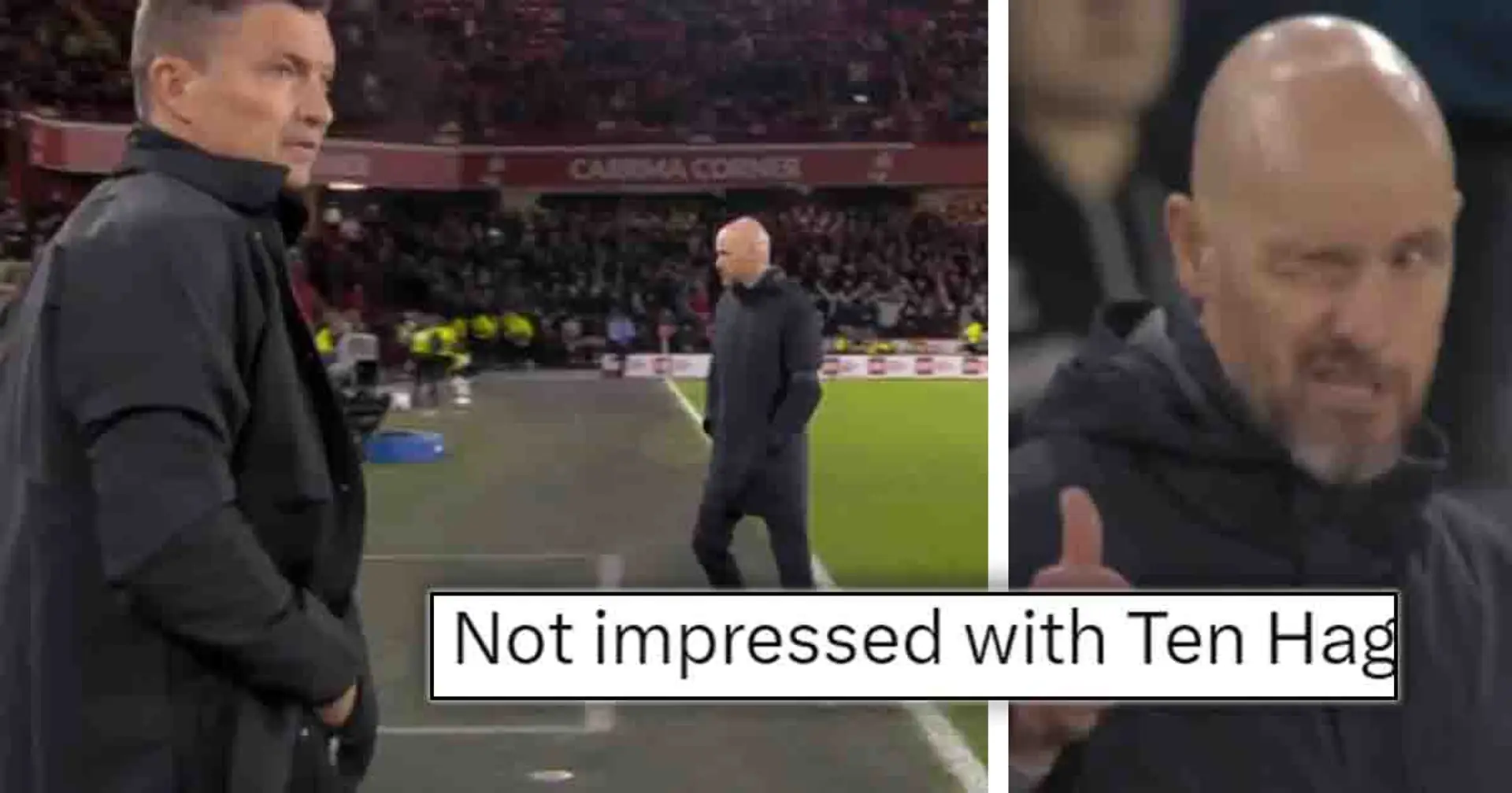 'Poor from him': Ten Hag slammed for one moment involving Sheffield United manager after final whistle