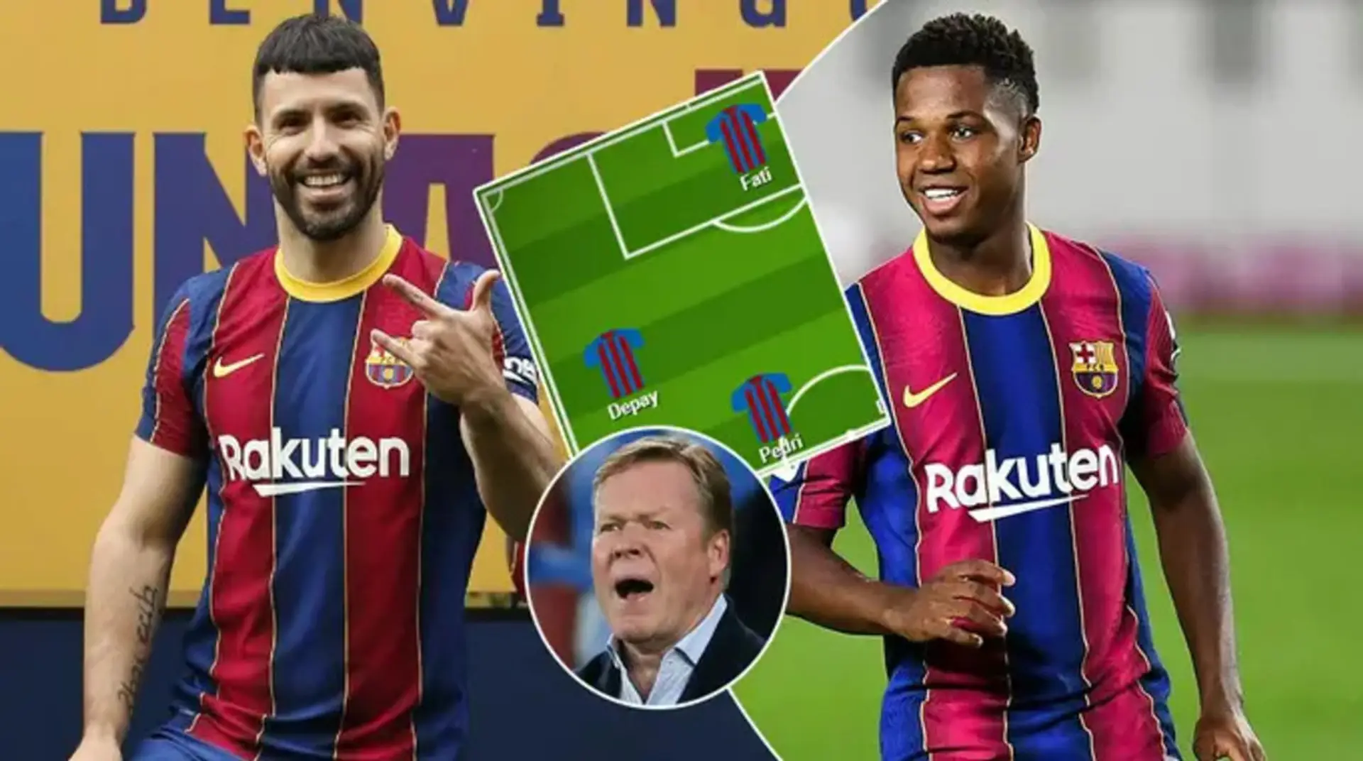 Koeman planea usar a Agüero como suplente y convertir a Fati en titular: 2 formas en que el Barça podría alinearse la próxima temporada