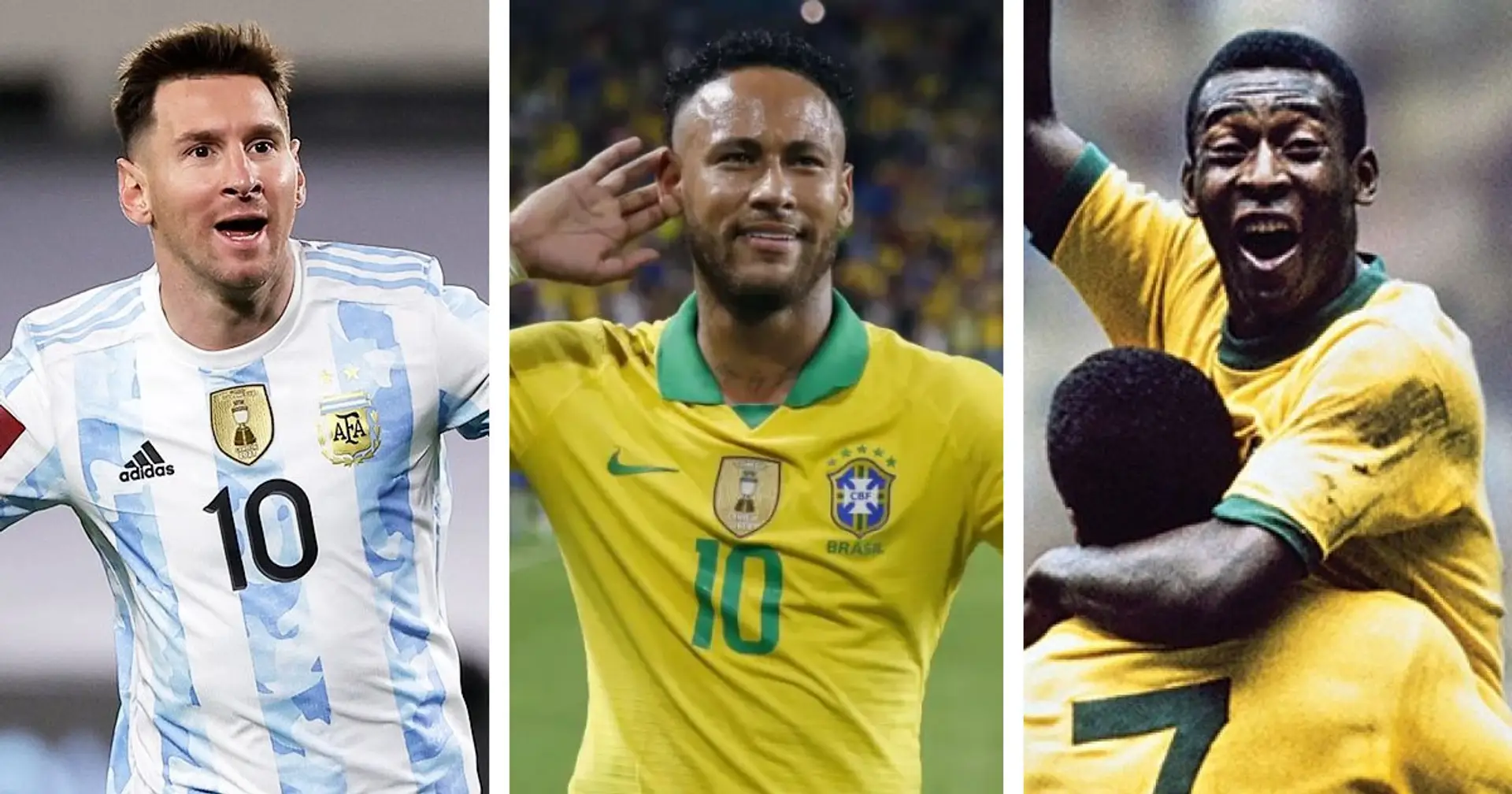 Neymar aims at beating Pele's historic goalscoring record same day Leo Messi breaks it