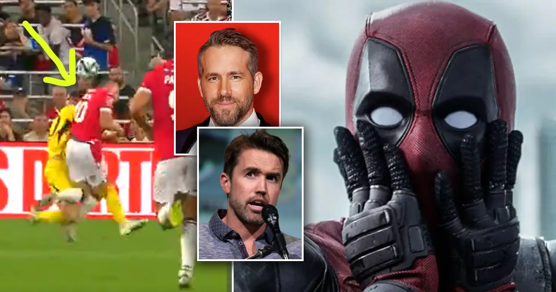 Ryan Reynolds reacts as Man United goalie sends his star player to hospital with punctured lung