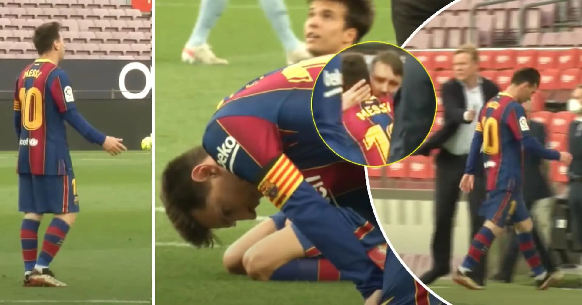 Abrazos al míster rival, frustración con sus compañeros: las cámaras muestran el humor de Messi tras caer vs Celta