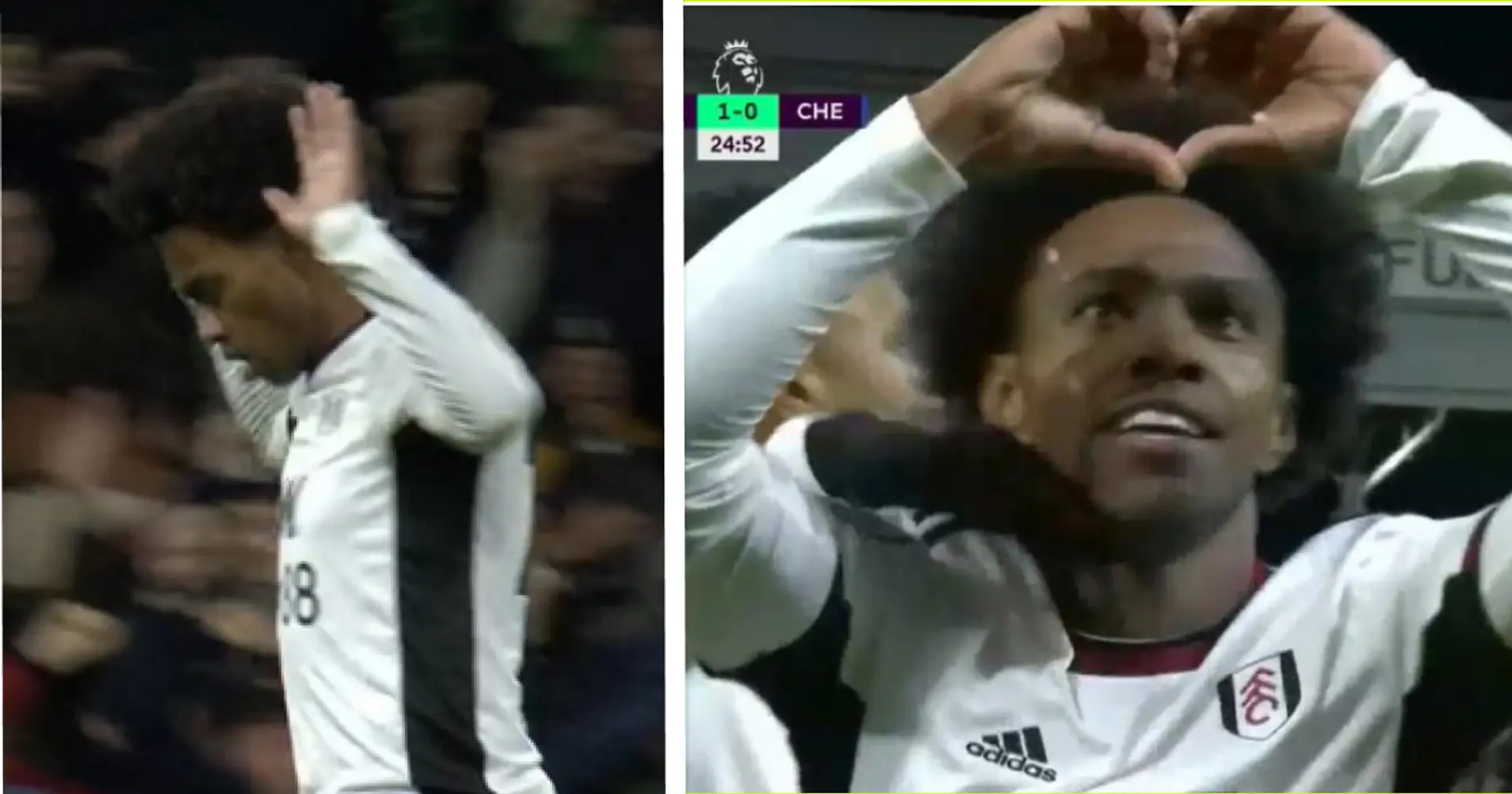 Willian's celebration against former club Chelsea - spotted