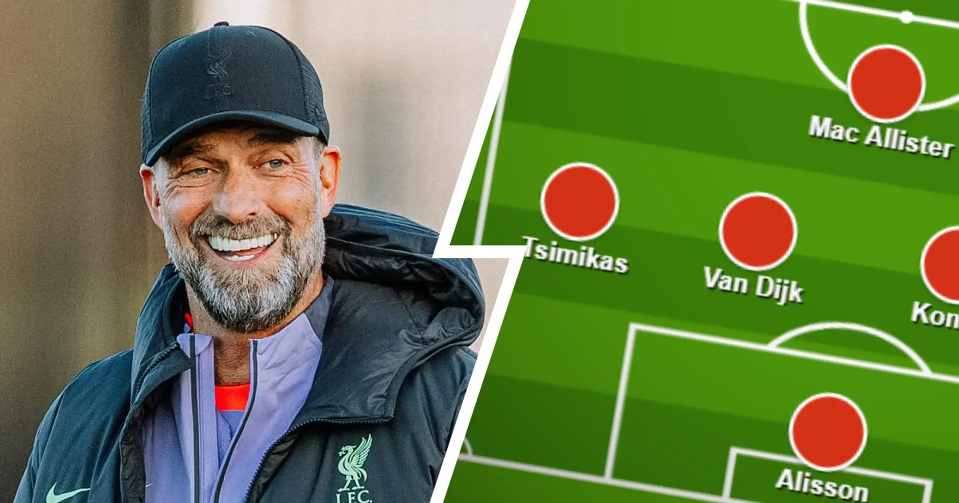 Liverpool's ideal XI for Man City game on November 25 with as many fit players as possible