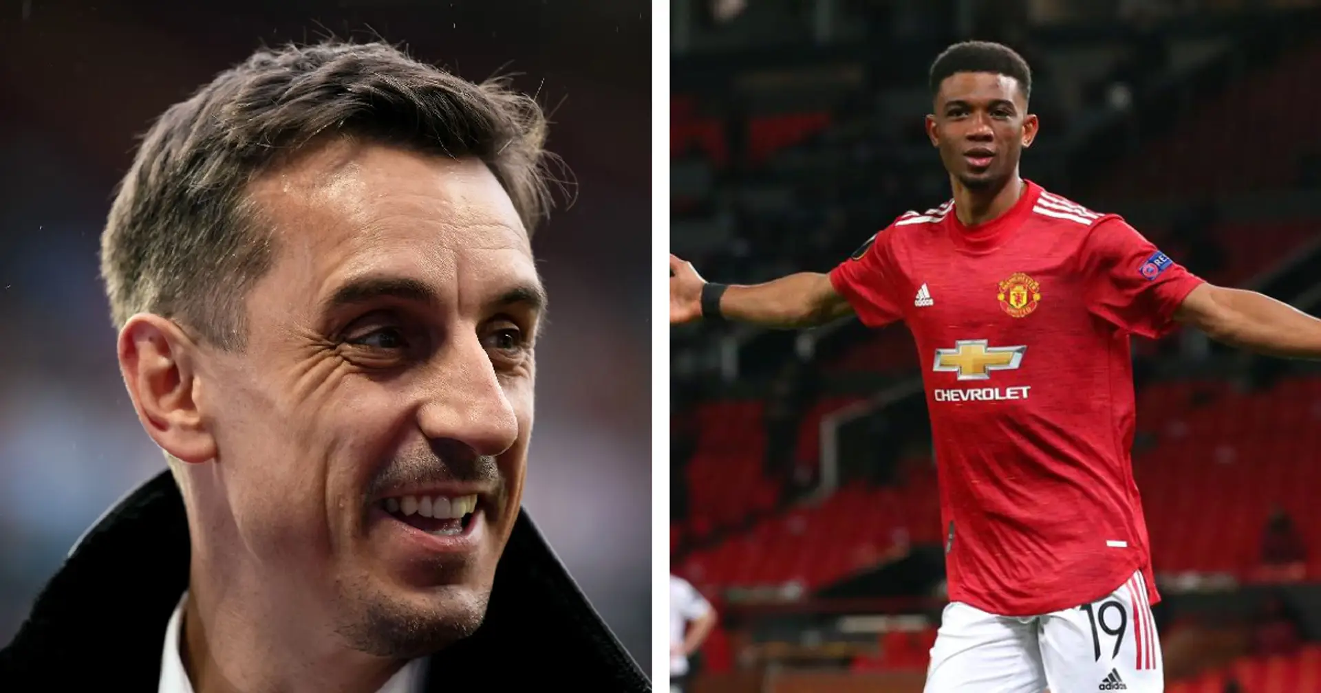 Gary Neville's three-word reaction to Amad Diallo's performance vs AC Milan says it all