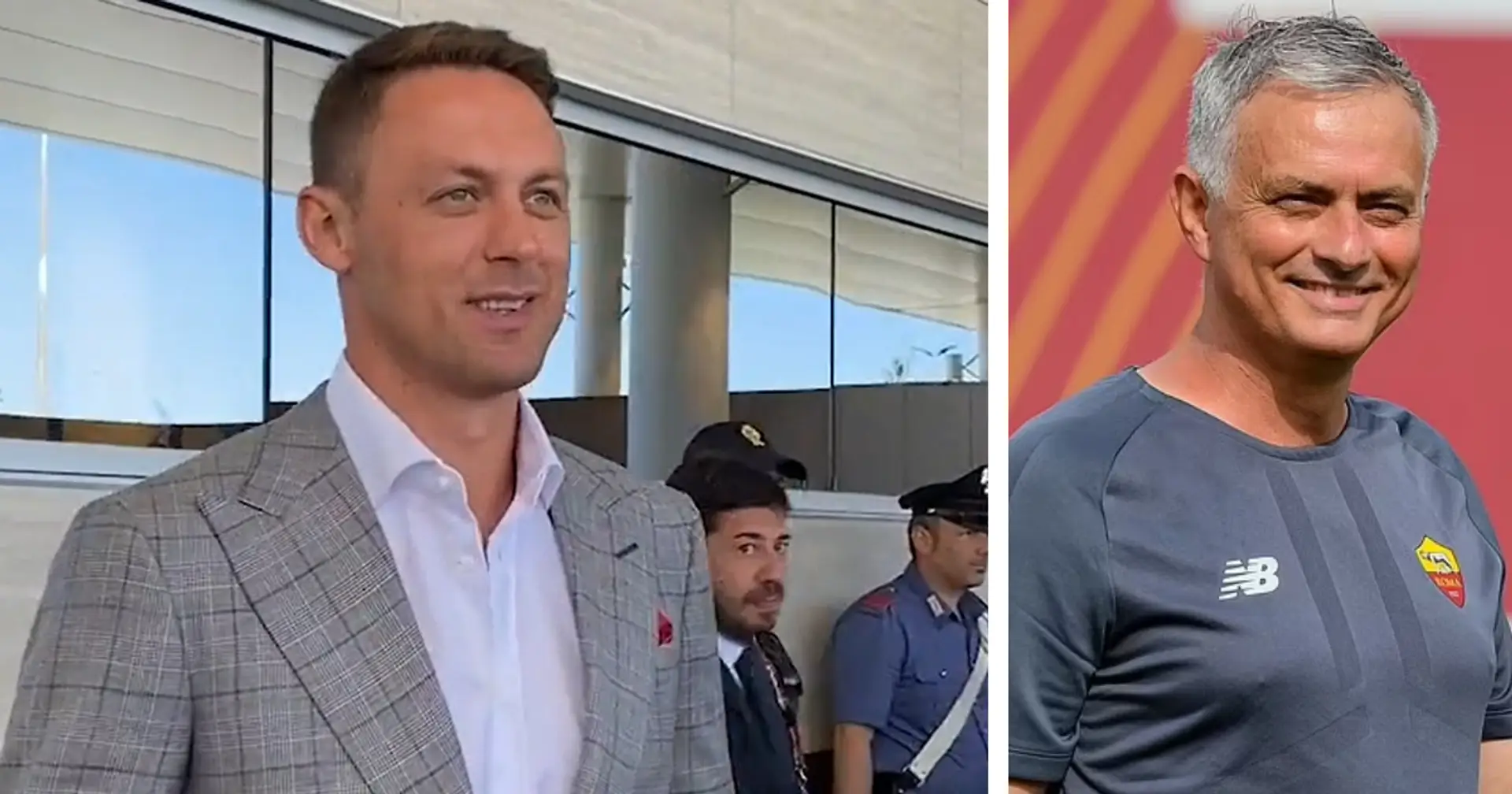 Touchdown Italy! Nemanja Matic arrives for AS Roma medical 