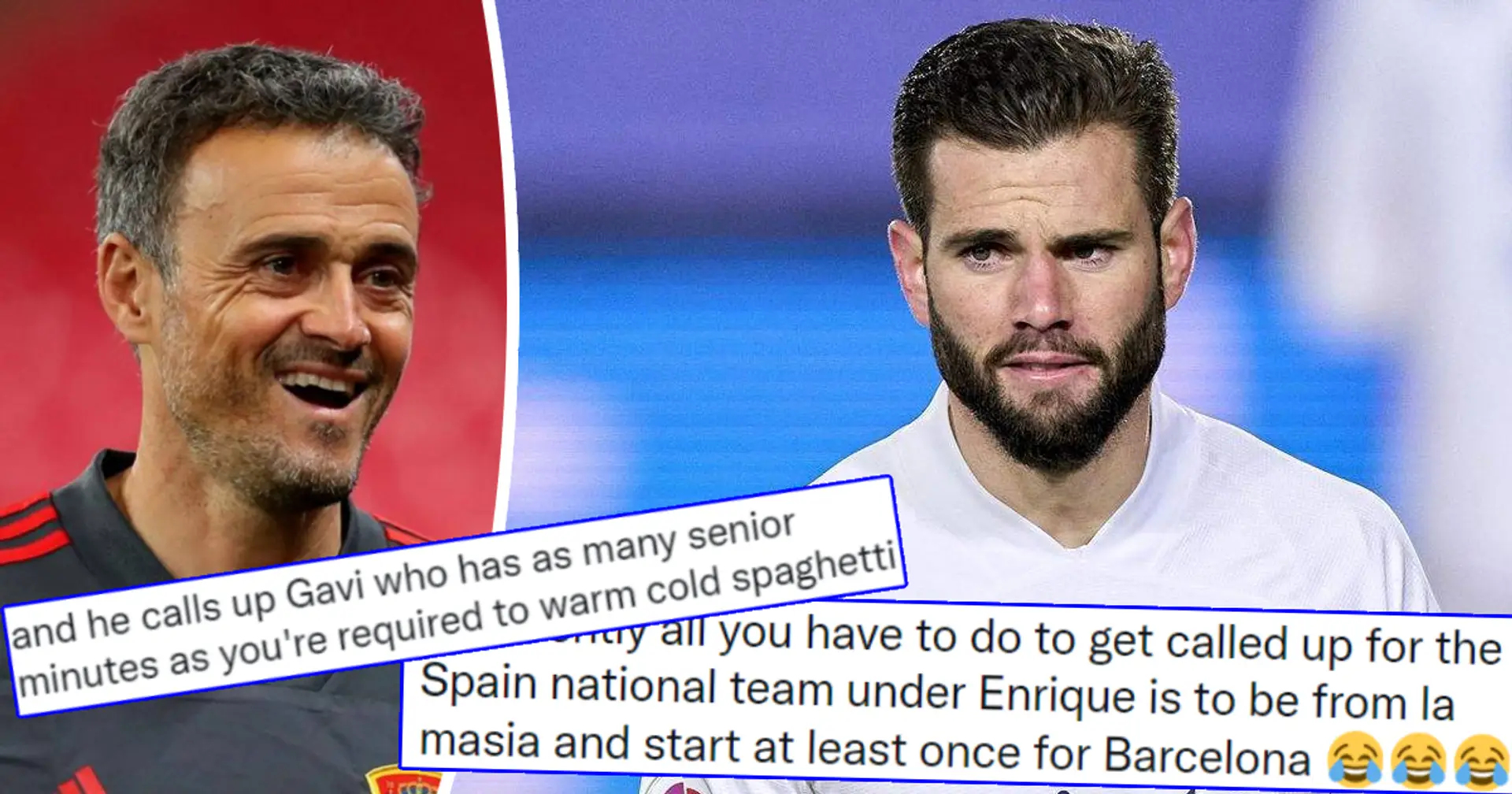 'He's a b***hurt Cule': fans fume as Enrique picks no Madrid players for Spain squad again