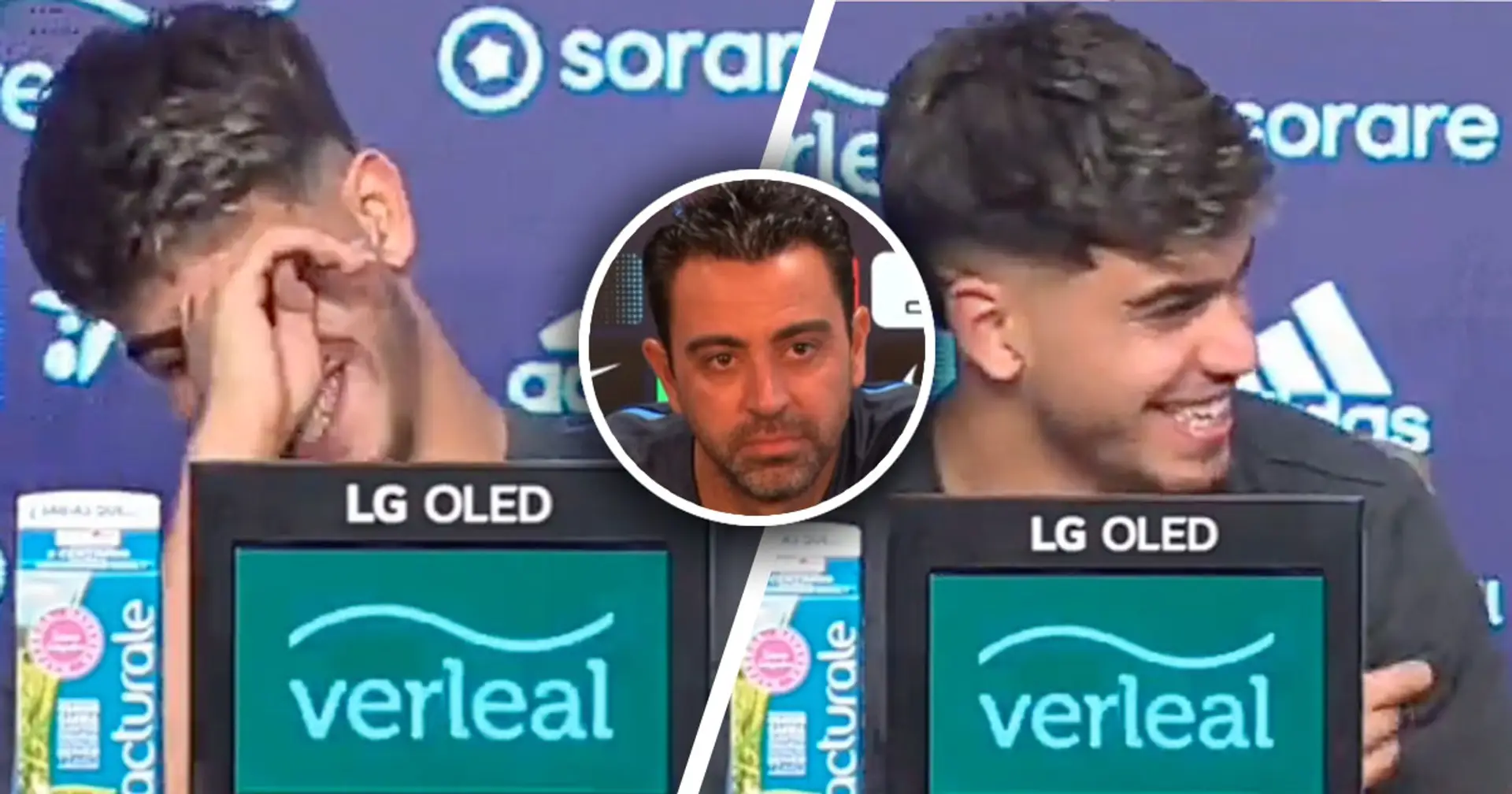 Ez Abde bricht während der ersten Pressekonferenz bei Osasuna in Gelächter aus - Frage hatte mit Xavi zu tun