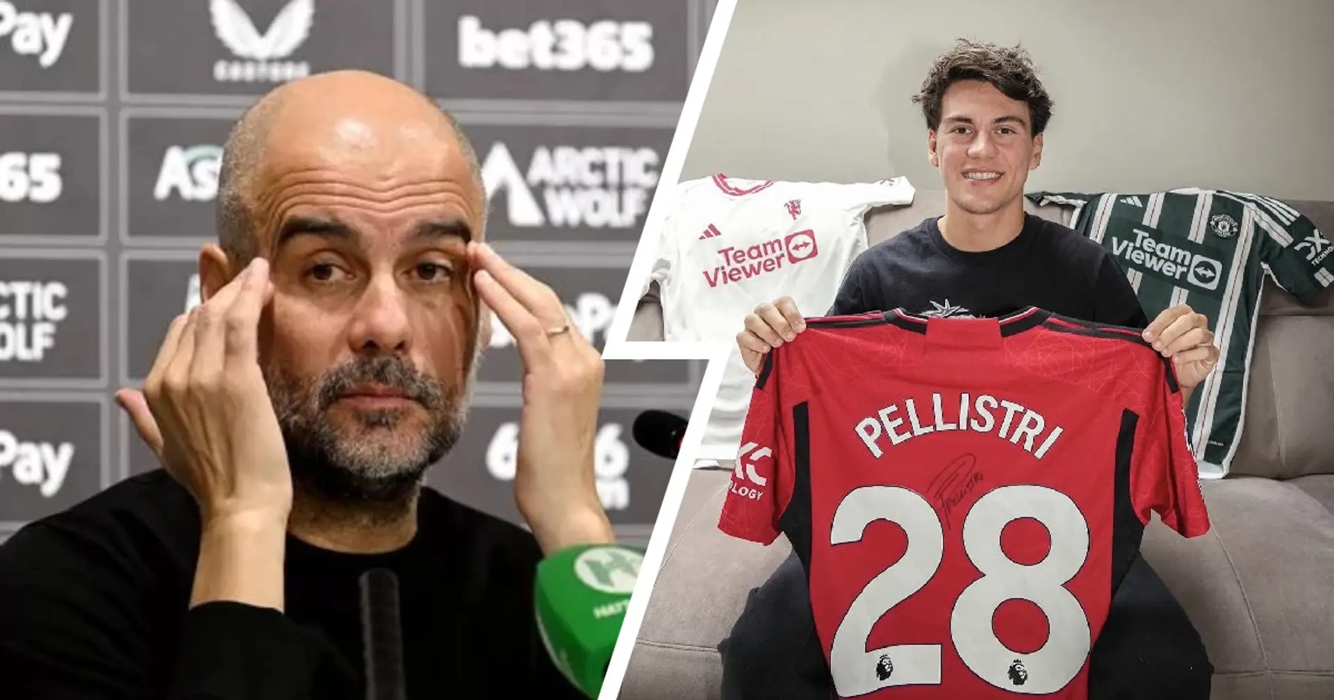 'If this guy and his girlfriend believe that, it's ok': Pep Guardiola responds to Pellistri's recent words