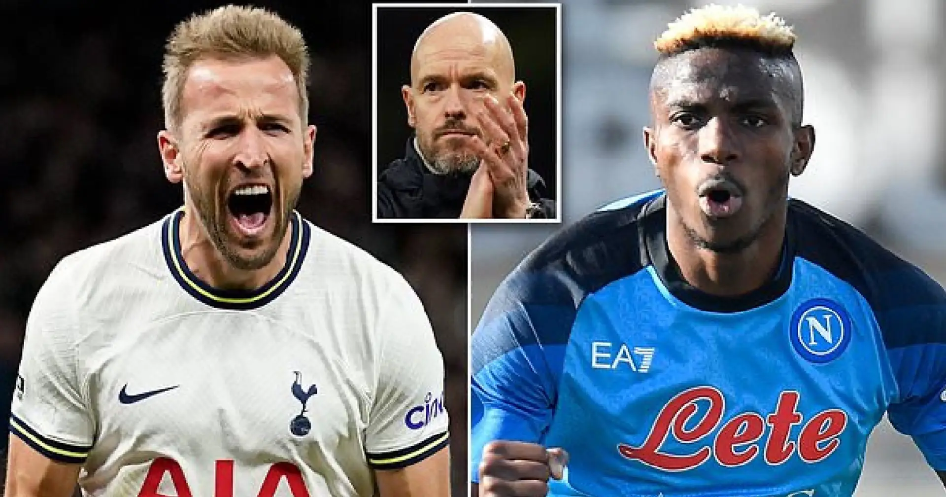 Harry Kane, Osimhen & 3 other strikers Man United could sign this summer  