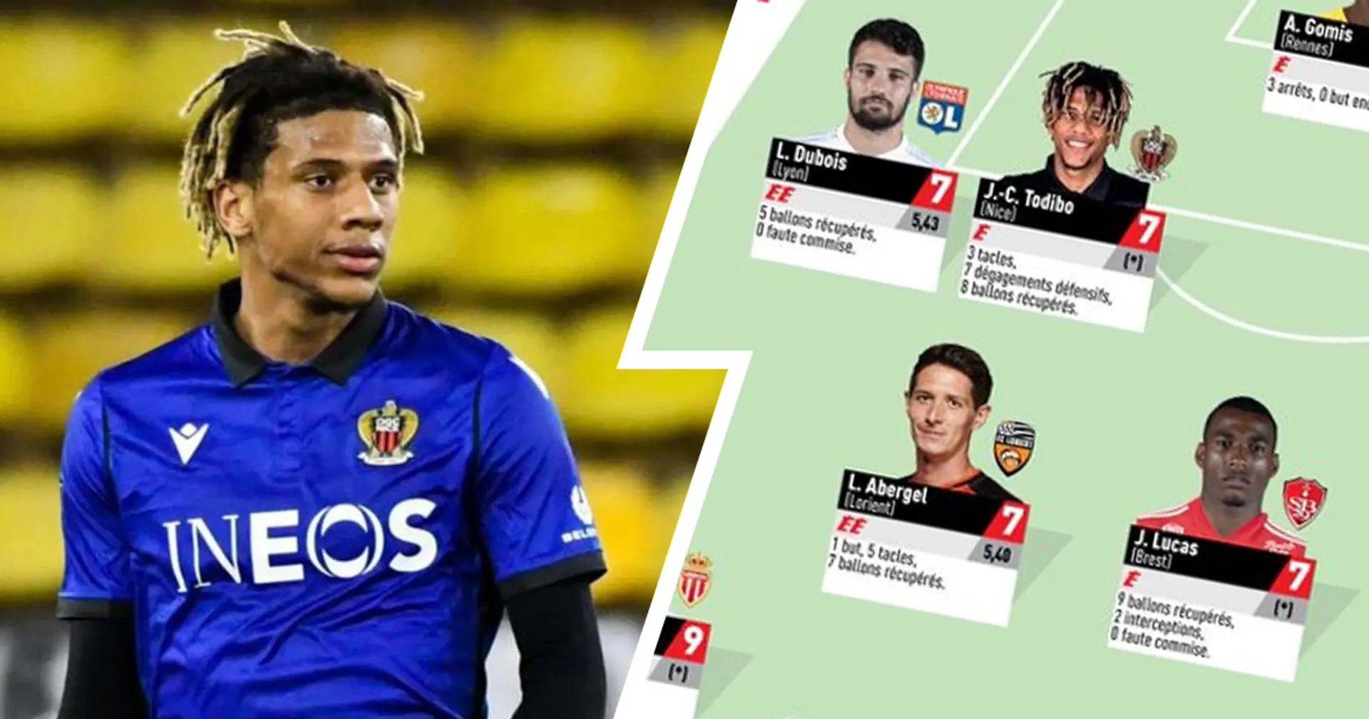 Todibo included in L'Equipe team of the week in Ligue 1 after solid defensive performance