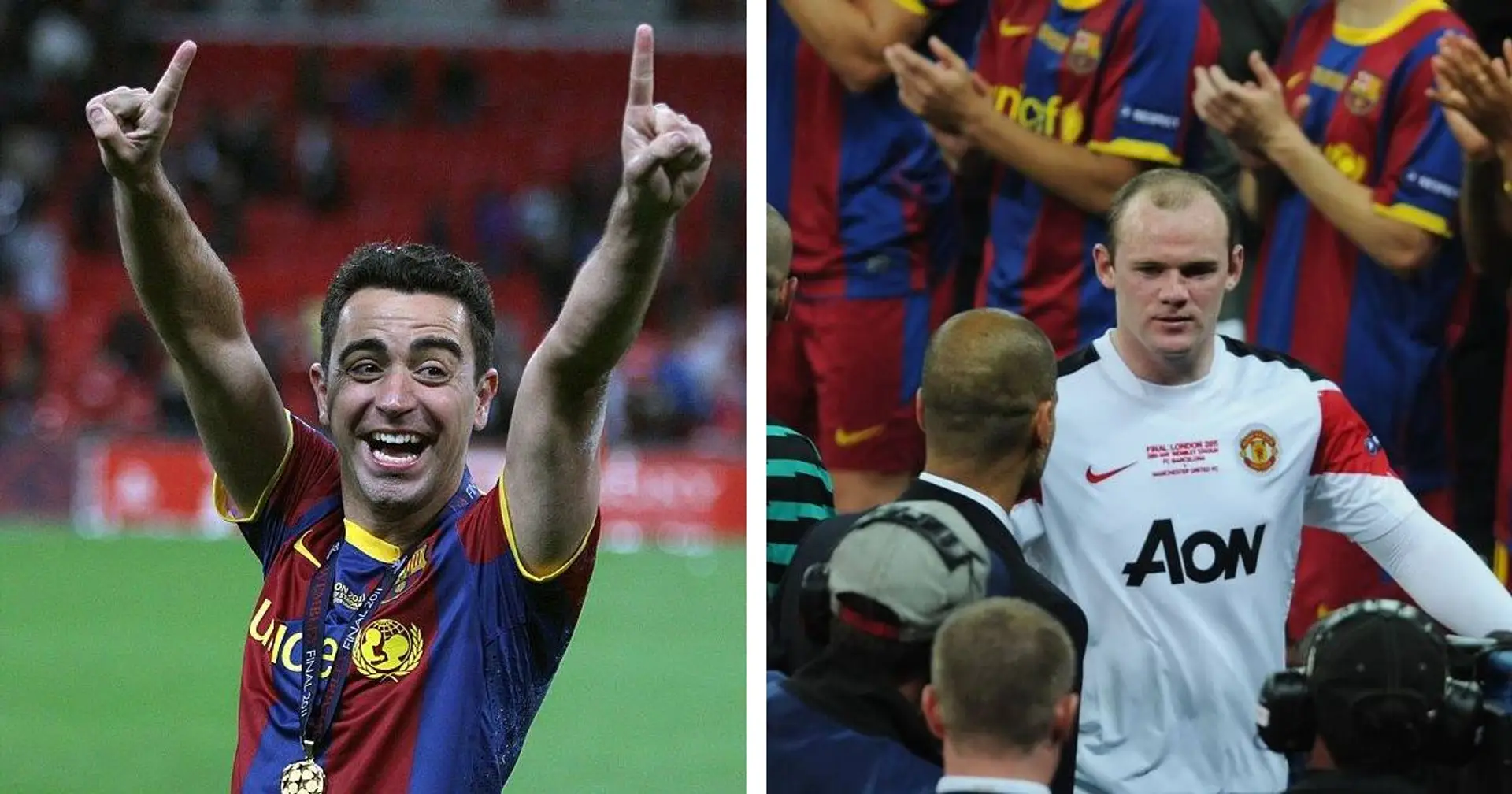 Short Wayne Rooney message to Xavi in CL 2011 final shows sheer strength of Pep's ultimate team