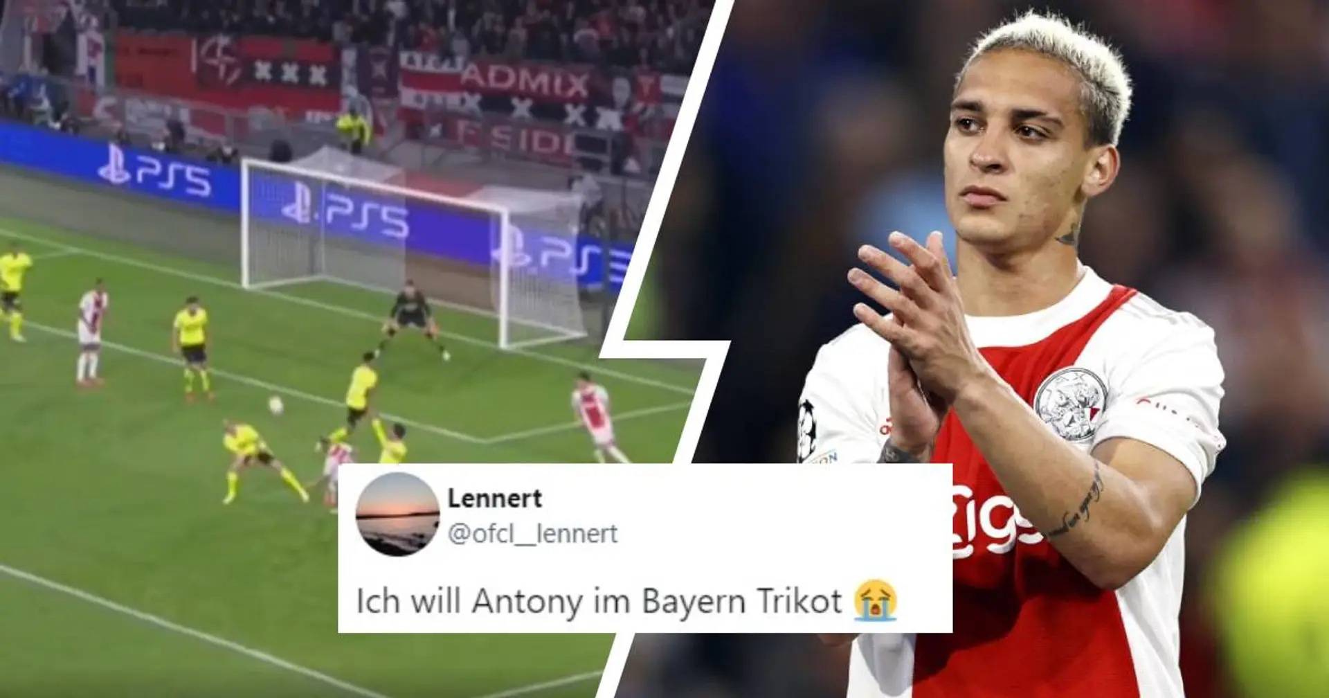"Er hat bereits Bayern-DNA": Ajax-Juwel Antony trifft gegen Dortmund, Fans wollen ihn in München sehen