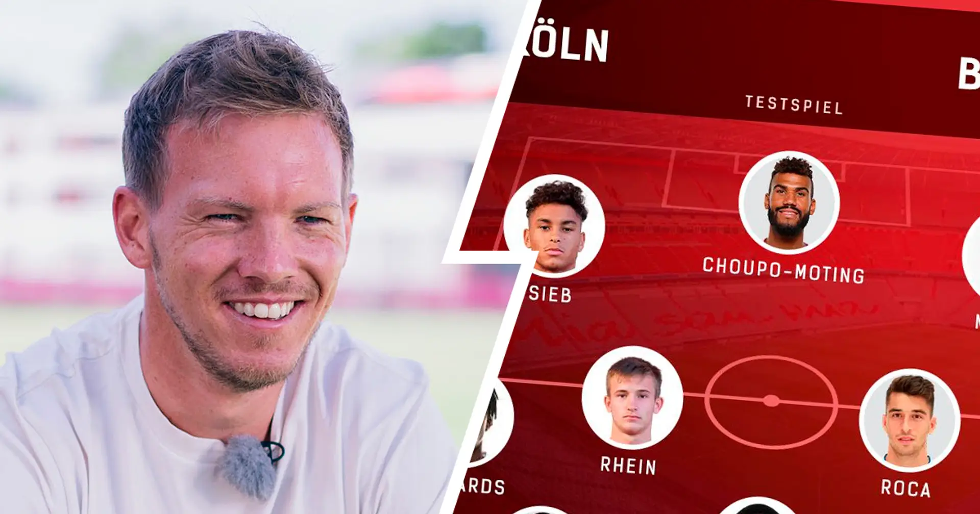 Bayern-Elf im ersten Spiel unter Nagelsmann: Ohne Neuer, Lewandowski und andere Stars