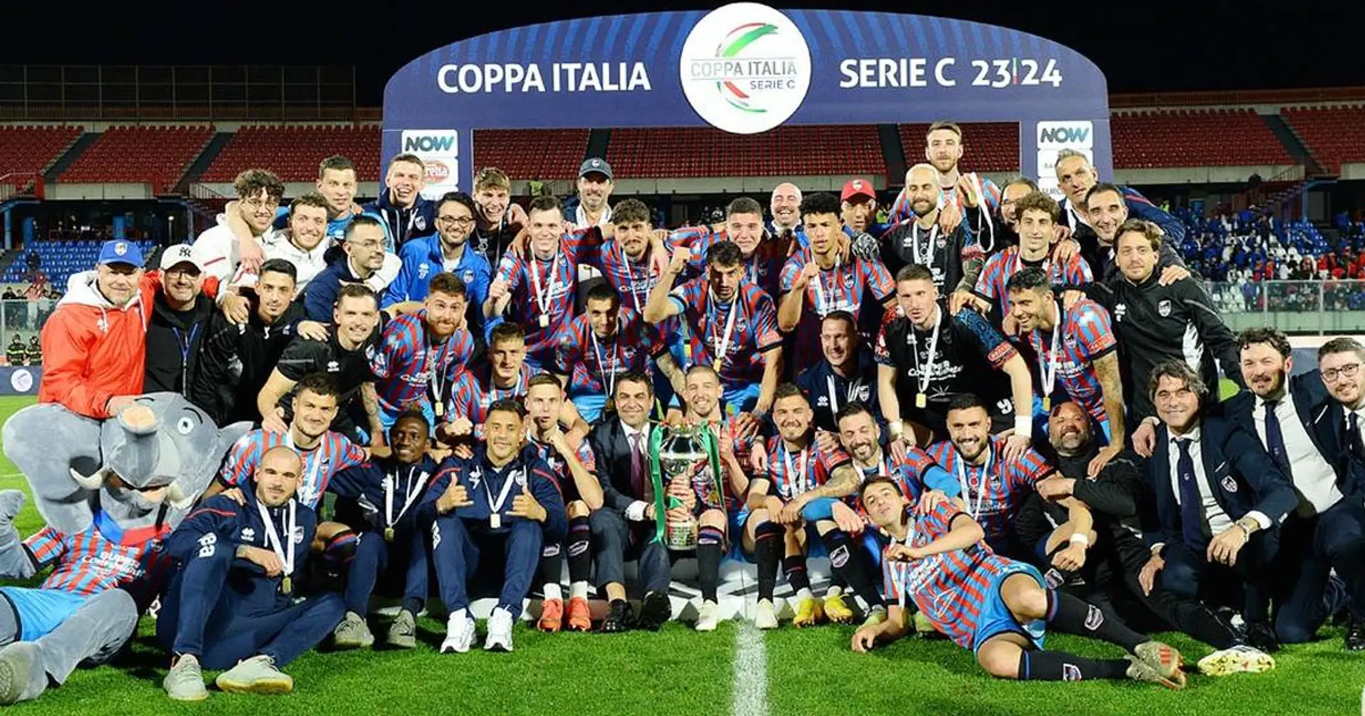 Coppa Italia Serie C, il Catania fa festa: battuto il Padova ai tempi supplementari, decisivo Costantino al 120'