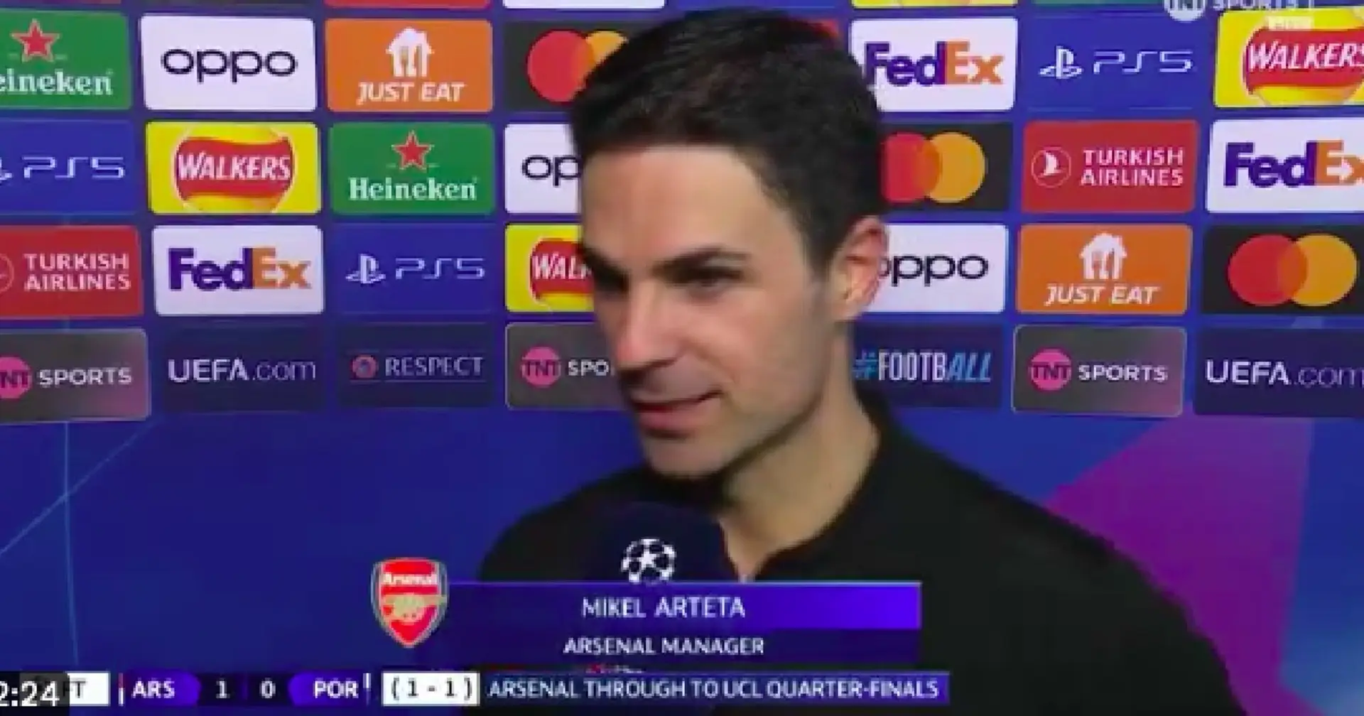 Mikel Arteta to Arsenal fans: 'We did it together' 
