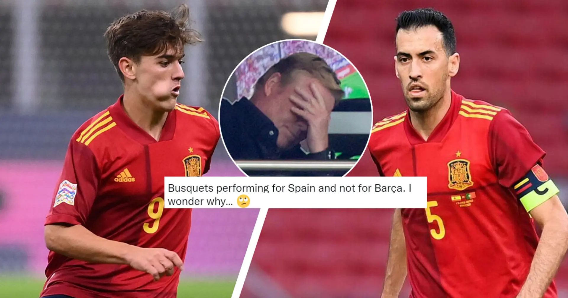 'Gavi a certified baller', 'Busquets suffers because of Koeman': fans react to Barca duo shining against Italy