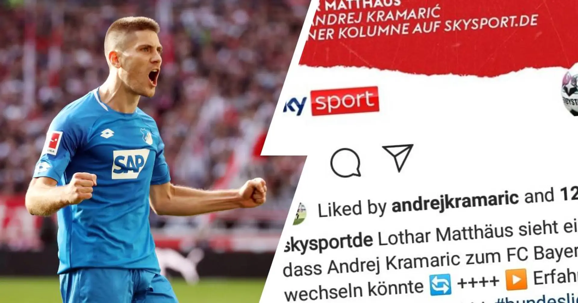 "Potenzial für Bayern": Kramaric reagiert auf Matthäus' Lob mit einem Instagram-Like