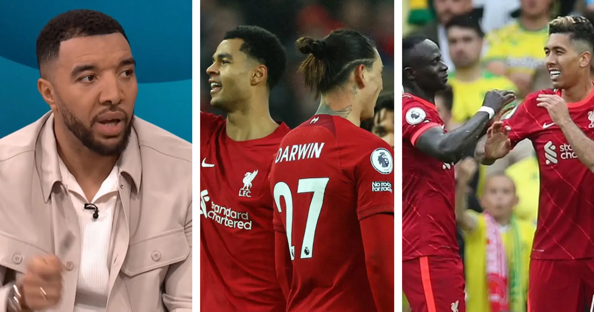 'Younger, faster and stronger': Deeney compares Liverpool's new front 3 to legendary Salah-Firmino-Mane trio