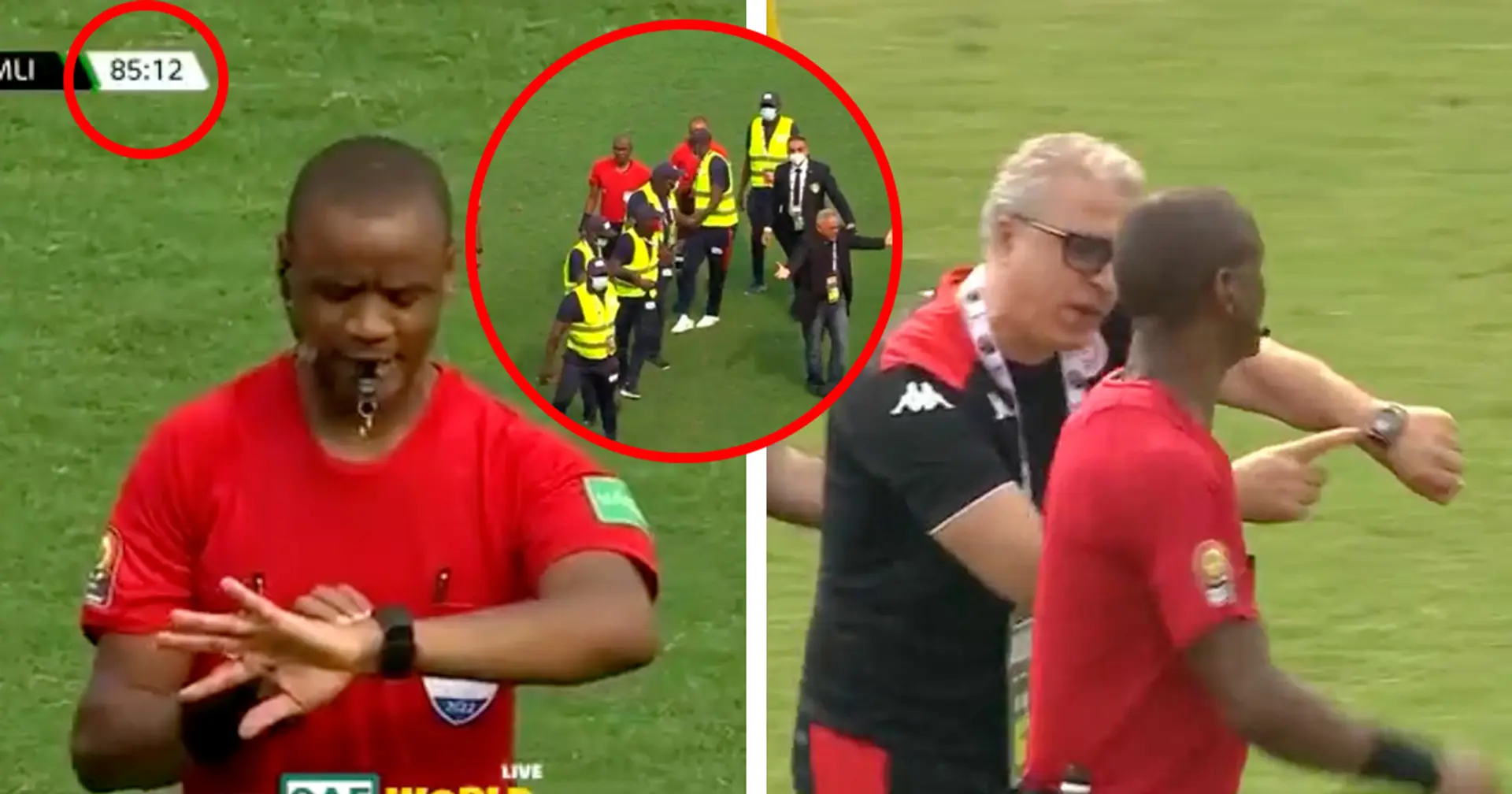 AFCON: Referee twice blows for full-time before the 90-minute mark with no added time in Tunisia-Mali match