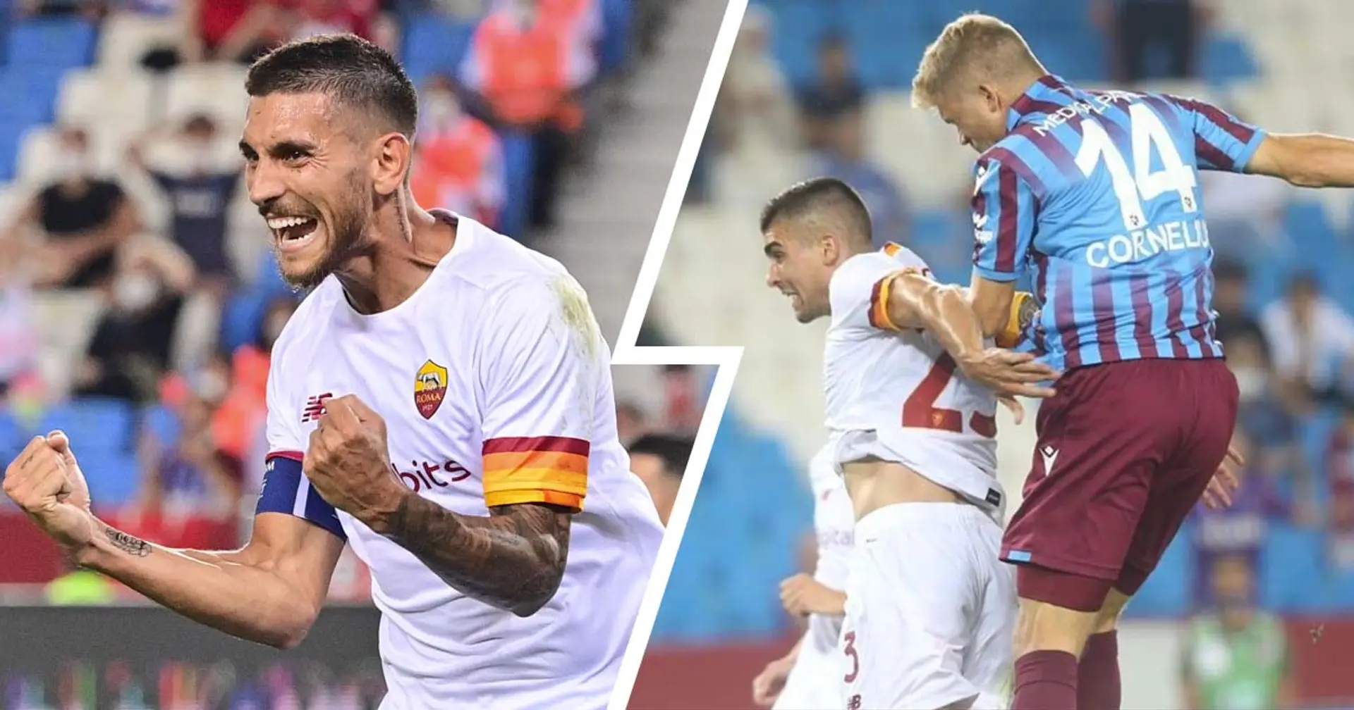 Pellegrini 7, Mancini 5.5: le pagelle dei giocatori della Roma contro il Trabzonspor