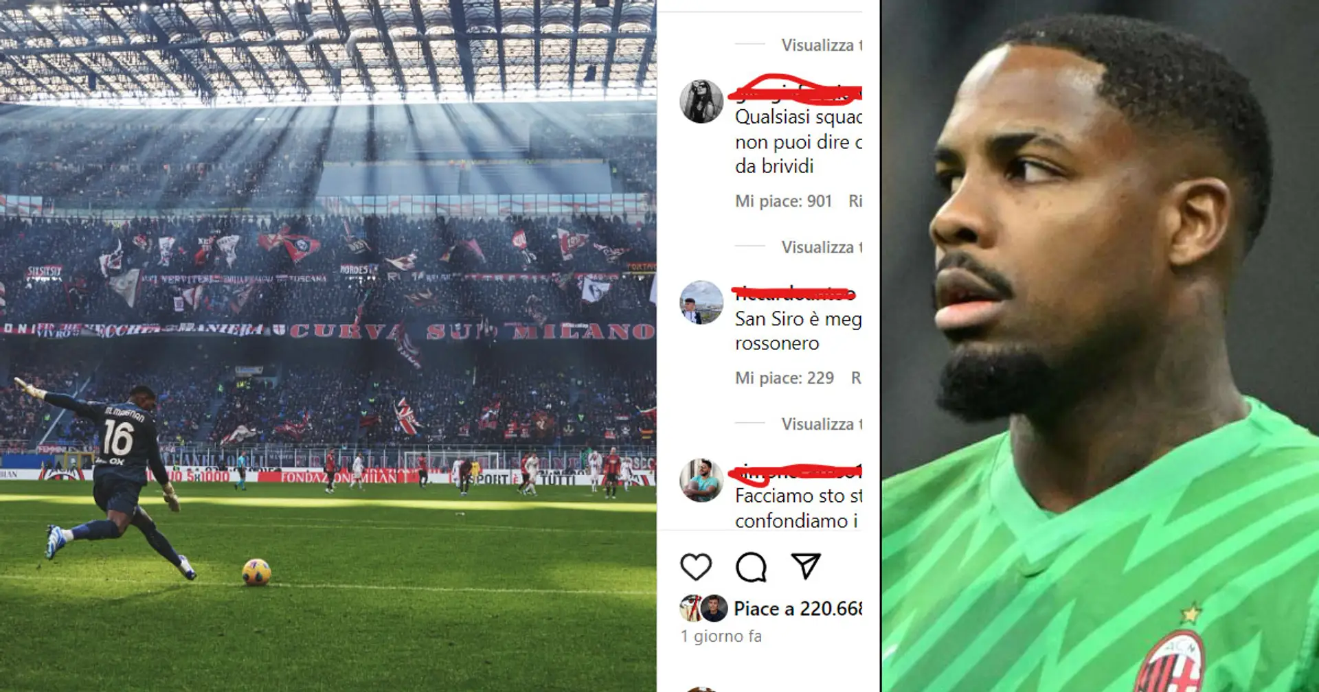 "Qualsiasi squadra tu tifi non puoi dire che sta foto non sia da brividi", il post di Maignan scatena i tifosi del Milan