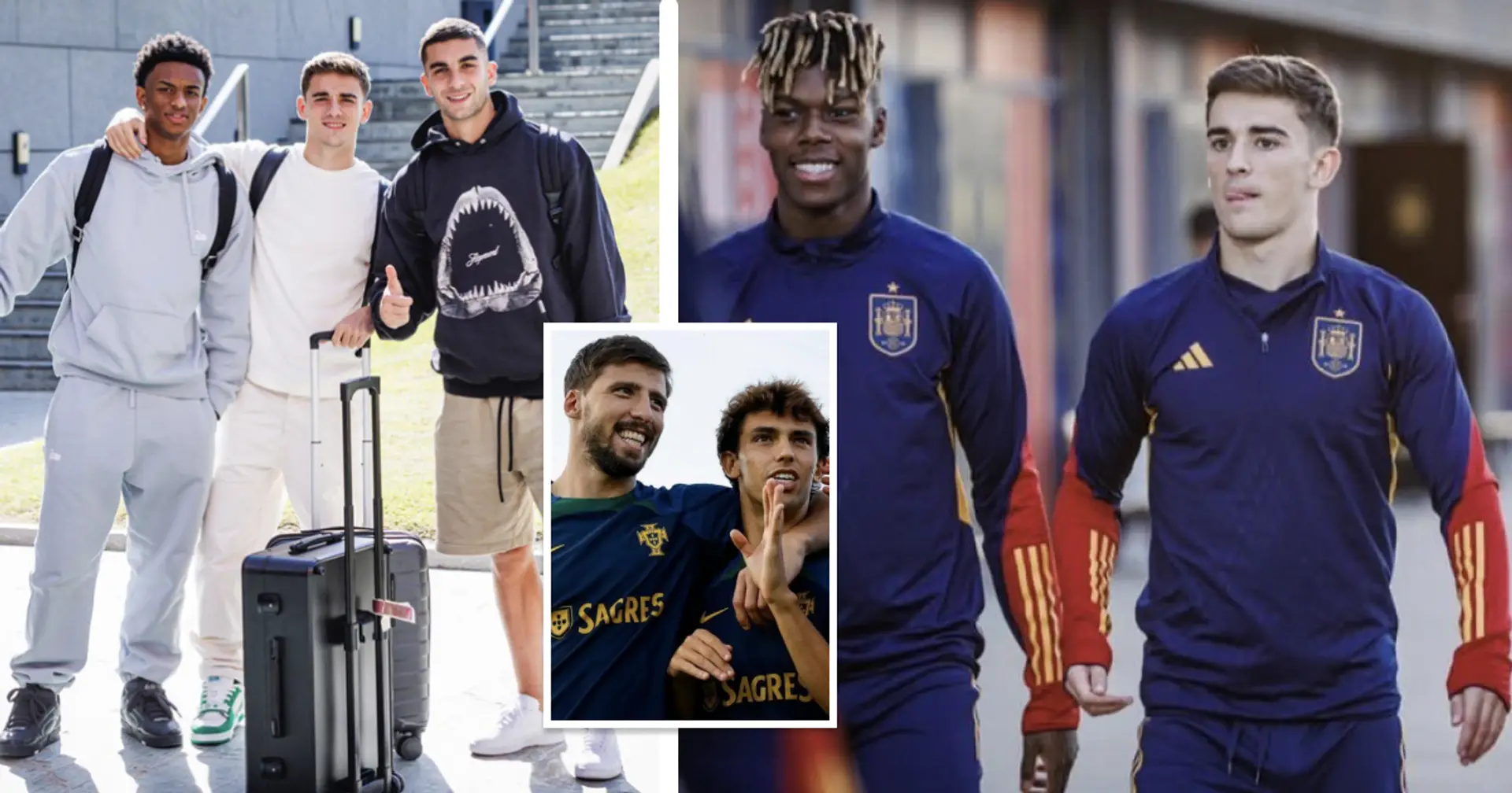 8 best pics as players join national teams – Nico Williams again hanging out with Barca gang