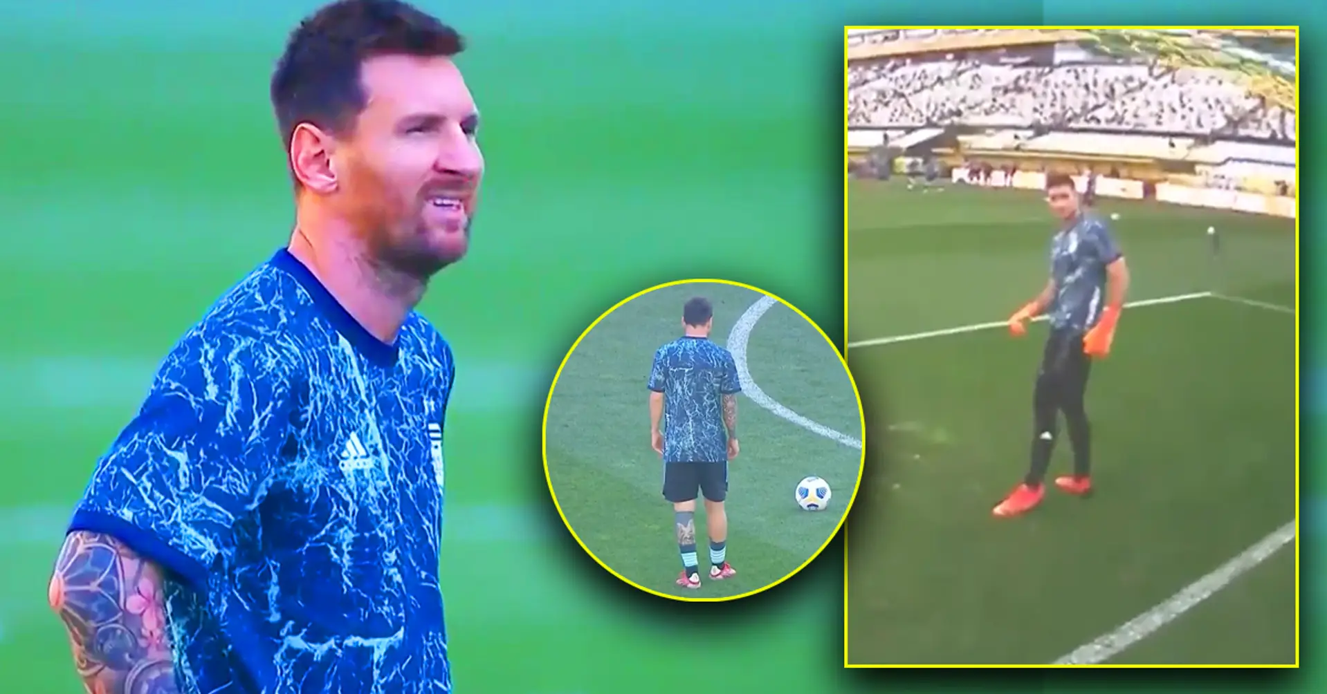 Argentinien-Coach bat Leo Messi, den Torwart vor einem Spiel aufzuwärmen. Nun, das war eine schlechte Idee