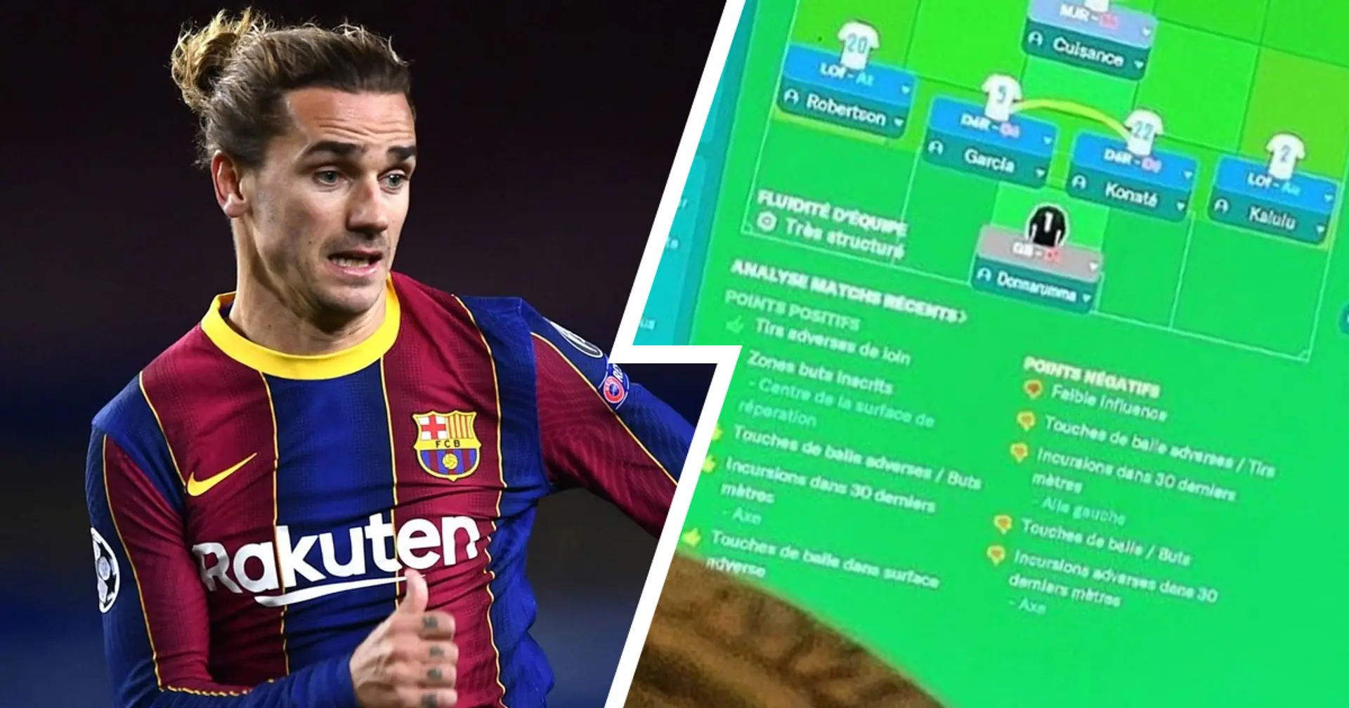 A fan of young talents: what Griezmann's team on Football Manager looks like