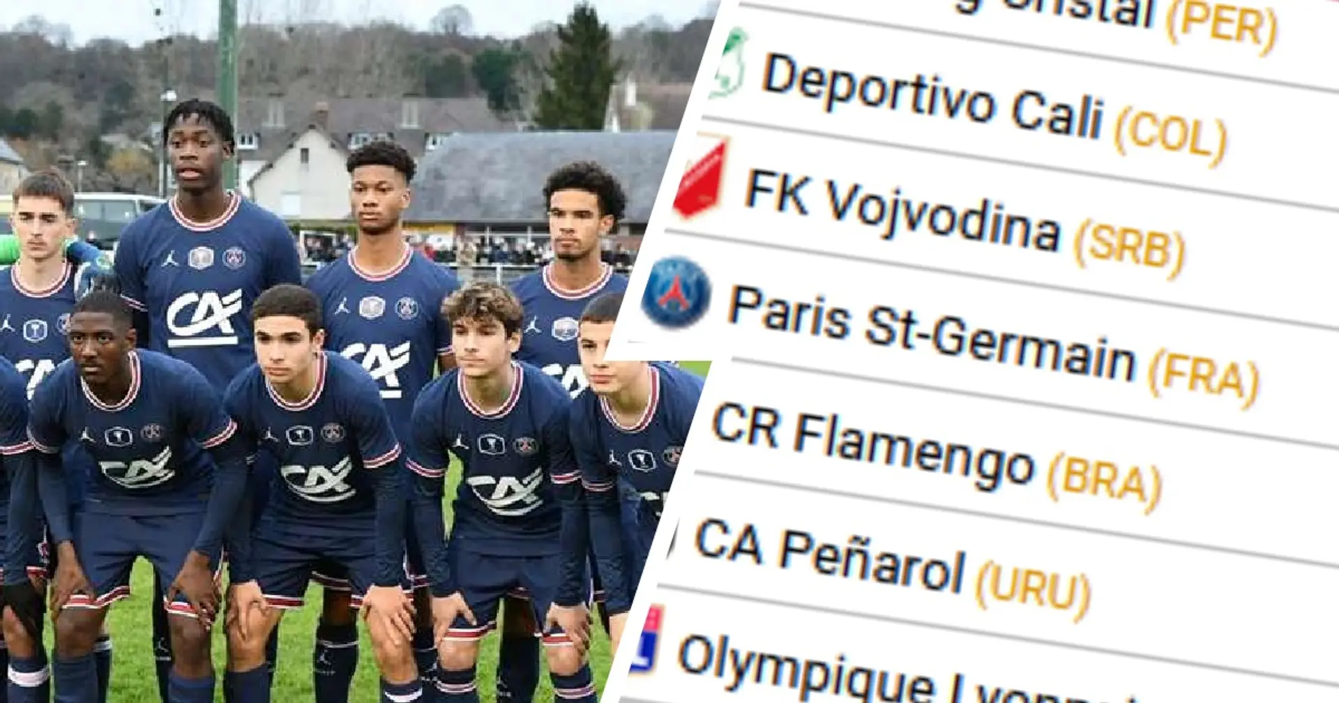 Classement mondial des clubs formateurs: le PSG, le club français ayant formé le plus de joueurs actifs dans le monde