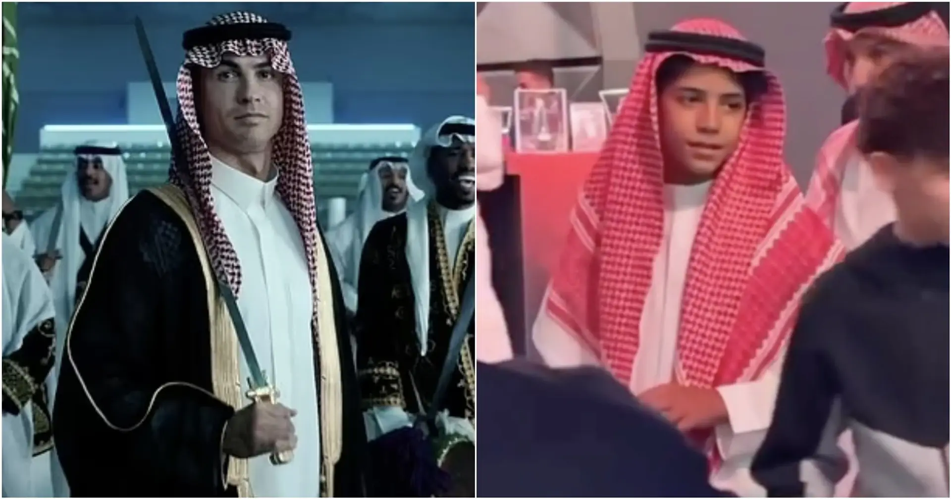 Like father, like son: Cristiano Jr embraces Saudi culture by wearing traditional clothes