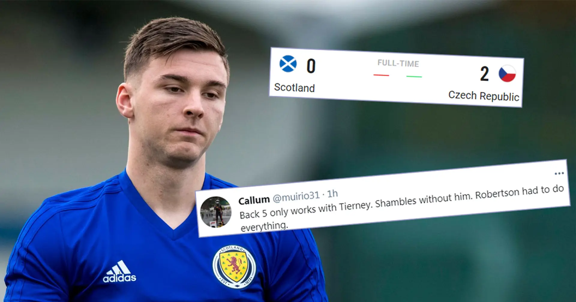 'We'll never do anything without Tierney': Scotland fans rue Kieran's absence in Czech Republic defeat