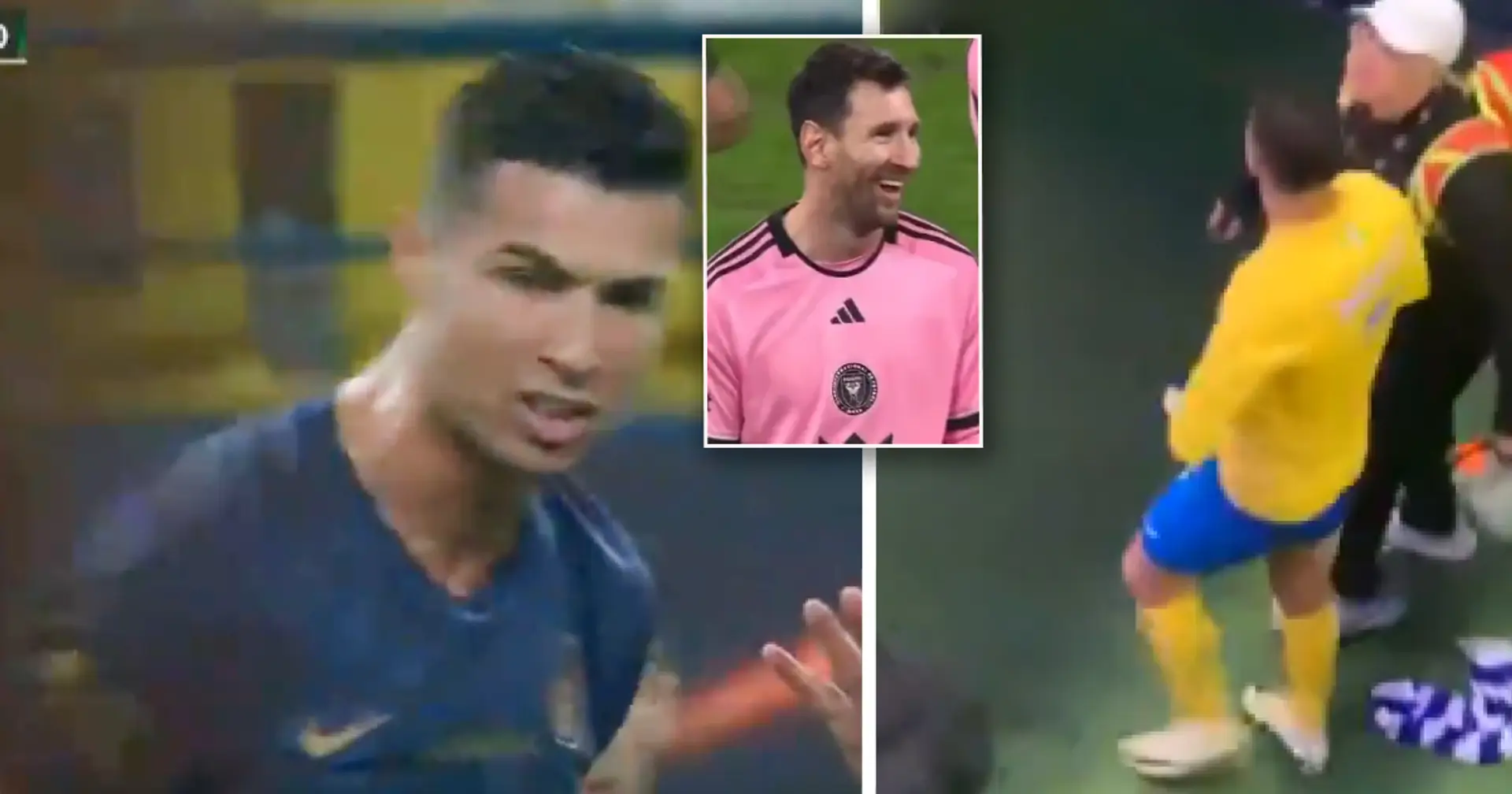 Fans shocked by Ronaldo's unethical behaviour after repeated Messi chants by Saudi crowd