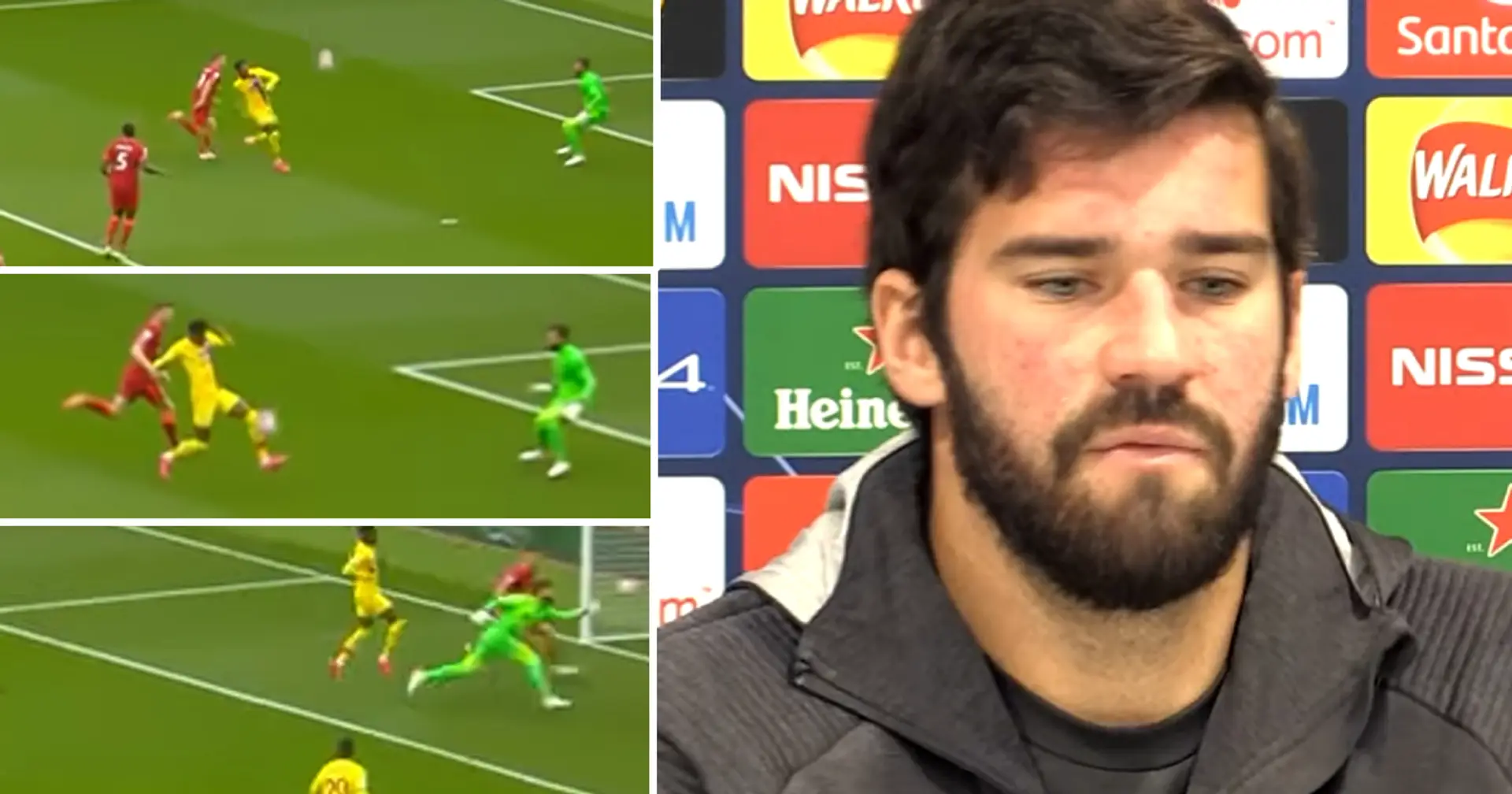 'I think I could do better': Alisson names his mistake v Palace