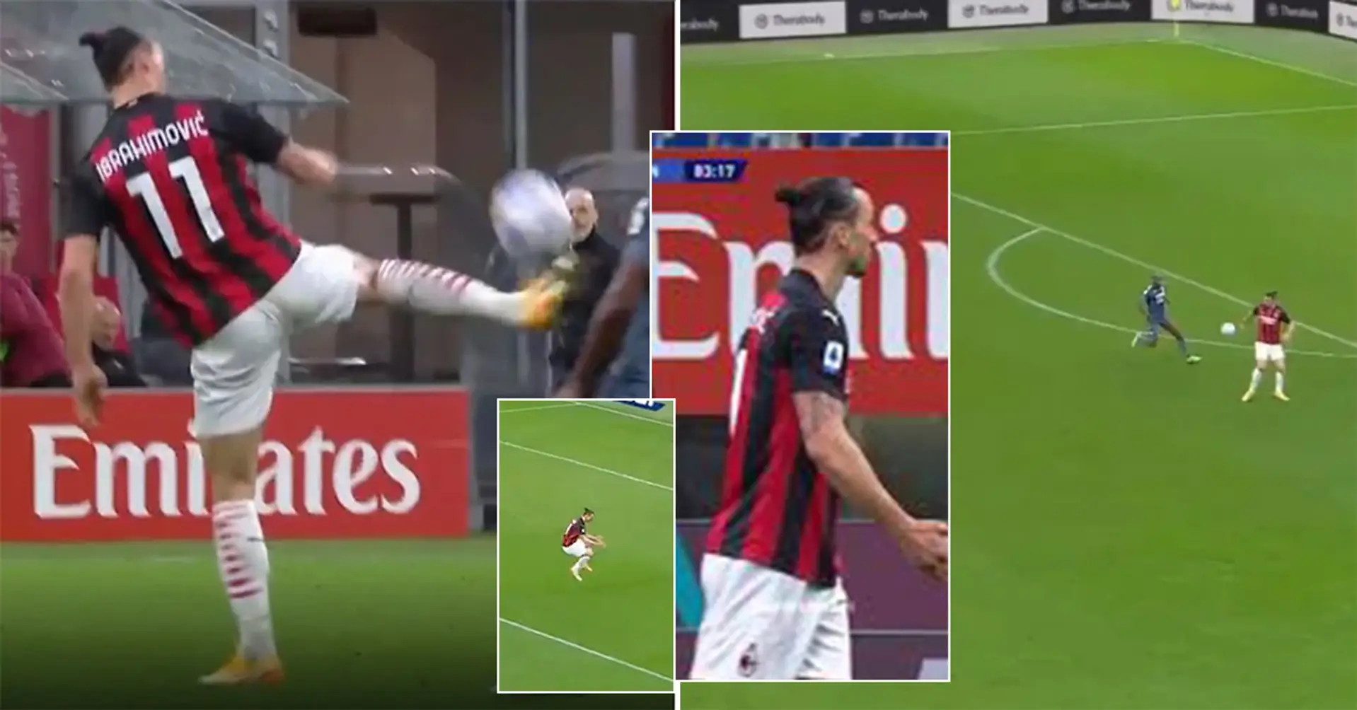 Ibra-magic. Zlatan produces phenomenal pass out of nothing, immediately gets angry with teammate