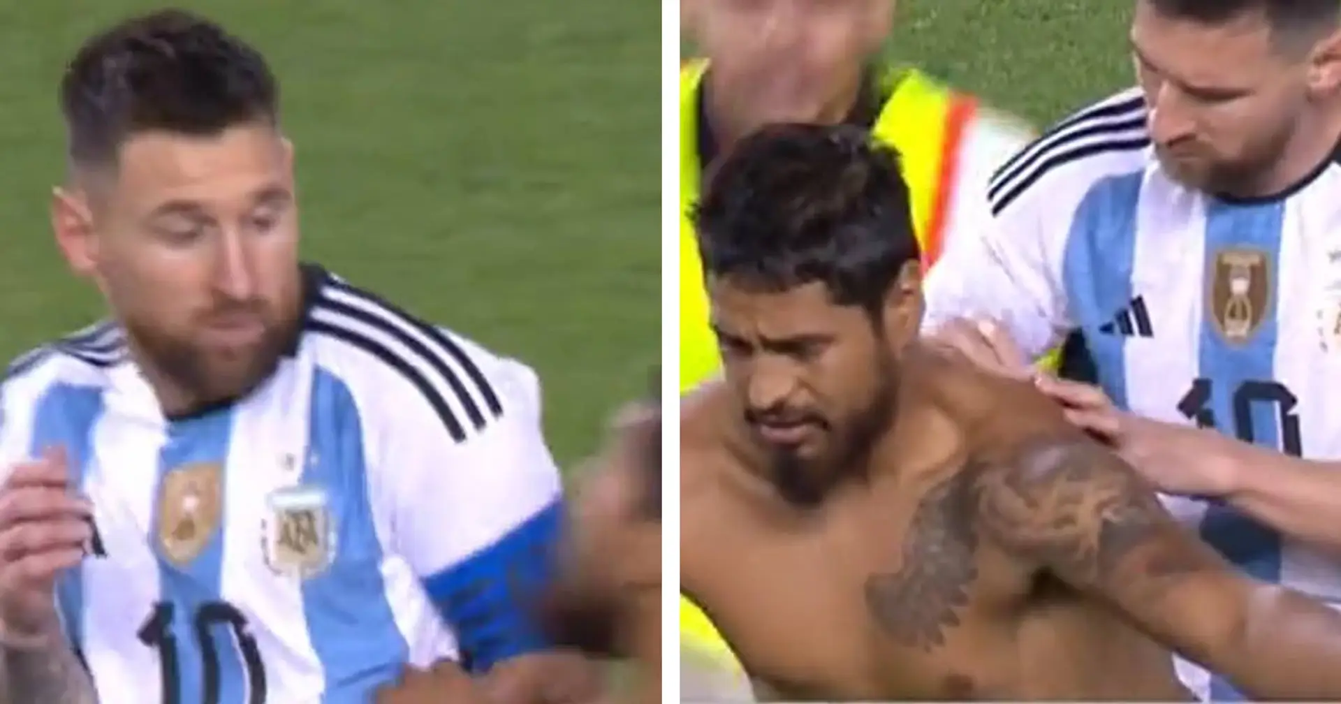 Pris par la caméra: Messi signe un autographe sur le dos d'un fan entré sur le terrain après avoir un but sublime